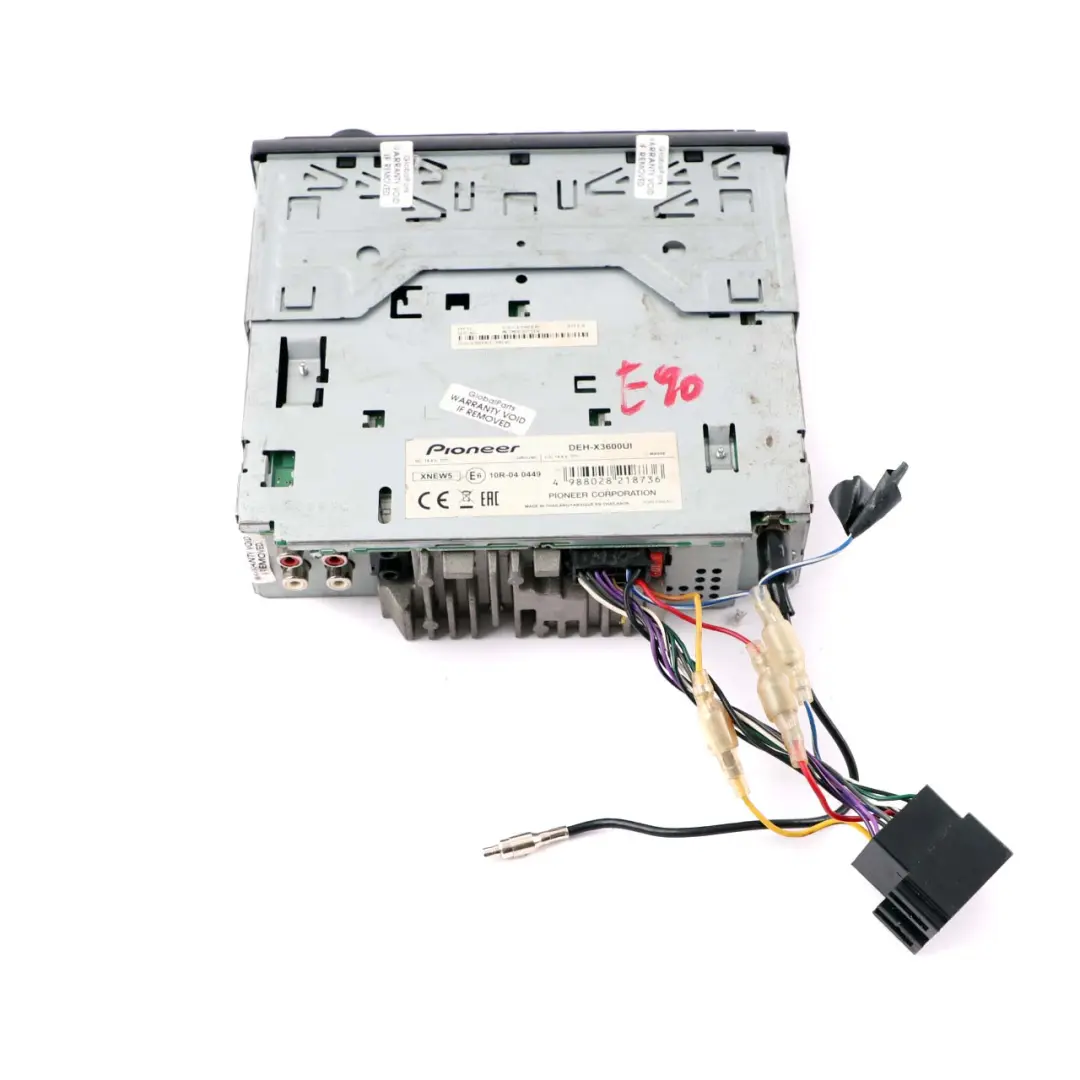 Genuine Pioneer USB AUX iPhone iPod Stereo Audio Player 1 DIN  - SKU DEH-X3600UI - Part number DEH-X3600UI
