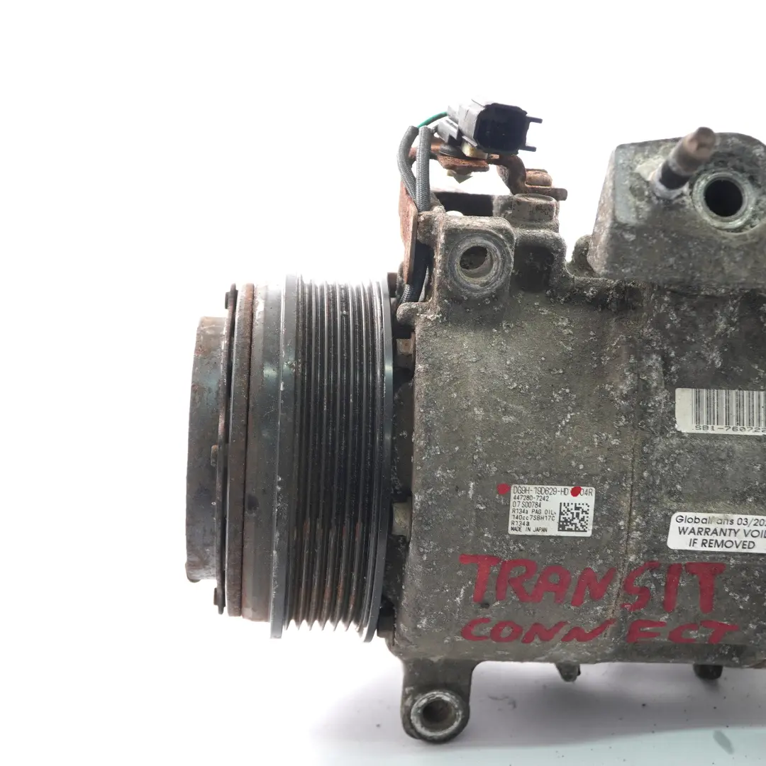 MK2 Compresor Aire Acondicionado A/C para Ford Transit Connect con número de pieza DG9H-19D629-HD Ford Transit Connect MK2 Compresor Aire Acondicionado A/C - SKU DG9H-19D629-HD - Número de pieza DG9H-19D629-HD