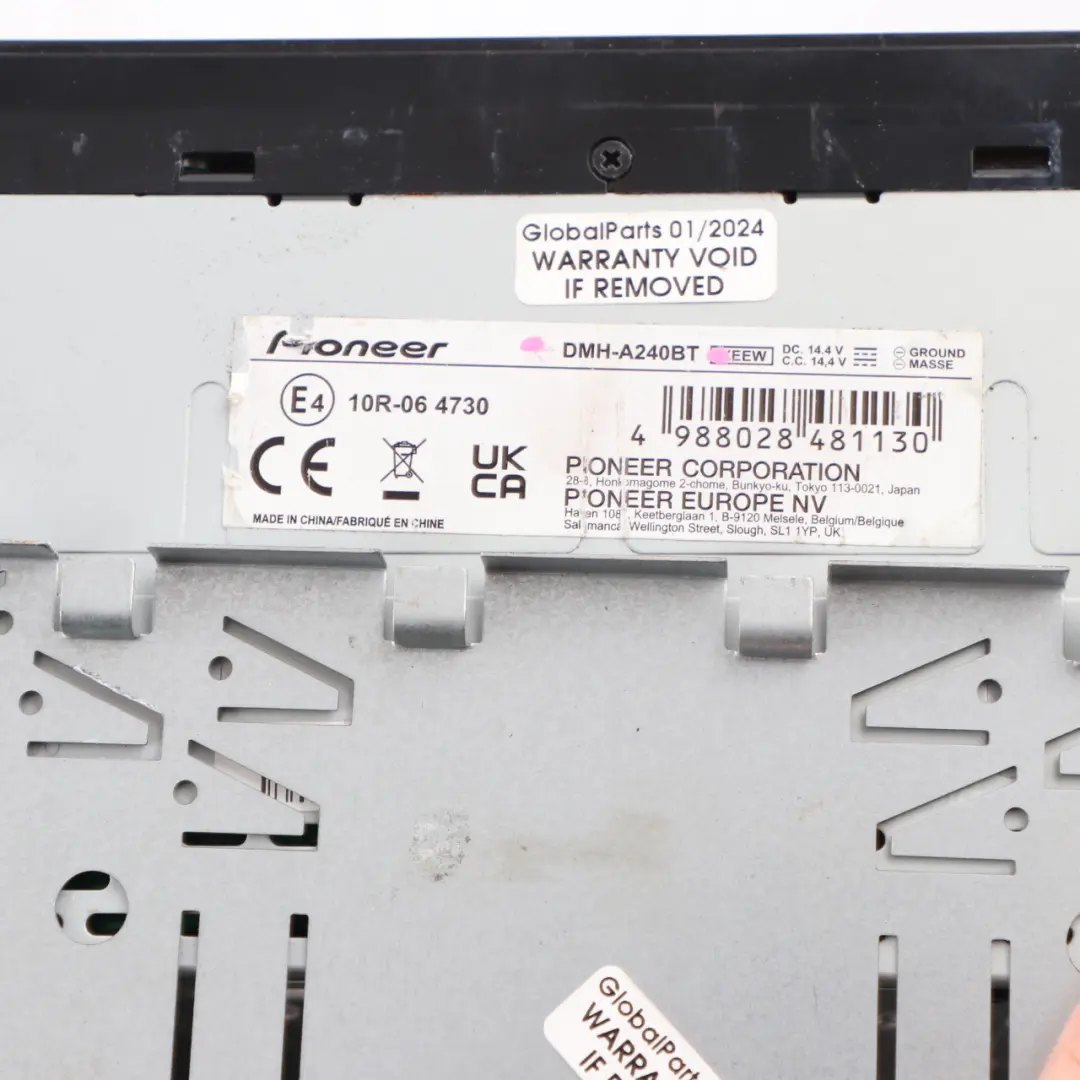 Pioneer CD DVD iPhone Bluetooth Audio Player Head Unit Touchscreen to with Part number DMH-A240BT Pioneer CD DVD iPhone Bluetooth Audio Player Head Unit Touchscreen - SKU DMH-A240BT - Part number DMH-A240BT