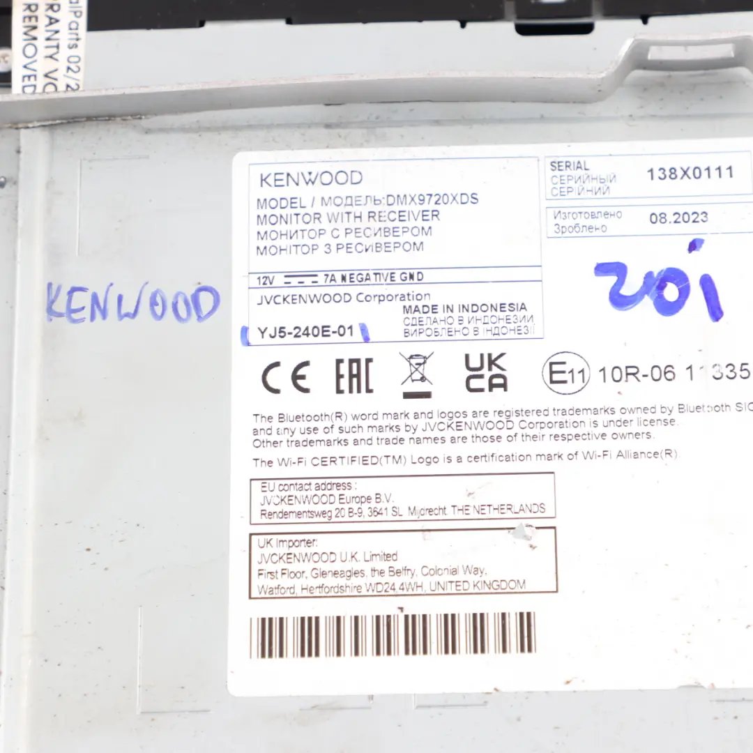 Kenwood Car Radio Stereo CarPlay Android MP3 Audio Player Screen to with Part number DMX9720XDS Kenwood Car Radio Stereo CarPlay Android MP3 Audio Player Screen - SKU DMX9720XDS - Part number DMX9720XDS