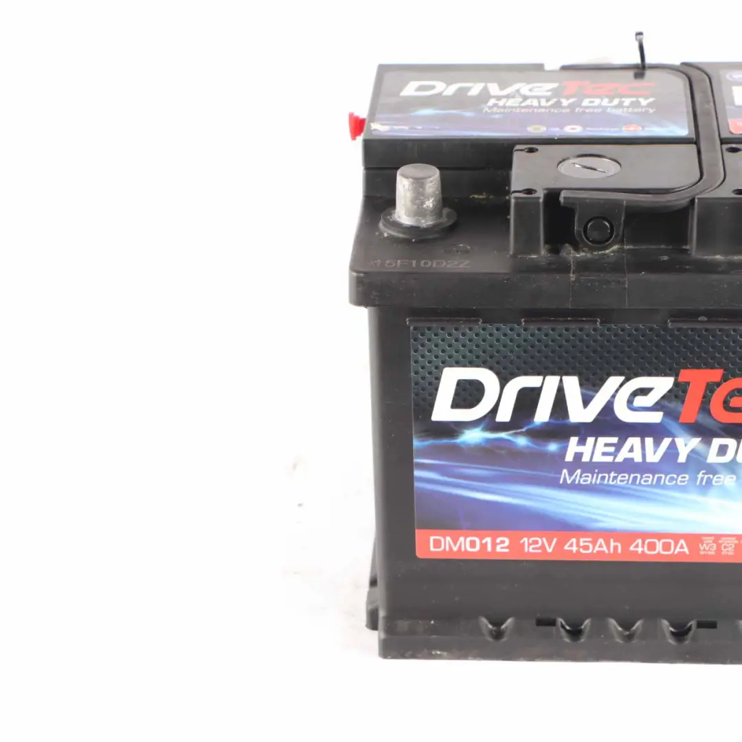 DriveTec Heavy Duty 12V Accumulator Battery 45Ah 400A DM012 to with Part number DriveTec Heavy Duty 45Ah Accumulator DriveTec Heavy Duty 12V Accumulator Battery 45Ah 400A DM012 - SKU DriveTec Heavy Duty 45Ah Accumulator - Part number DriveTec Heavy Duty 45Ah Accumulator