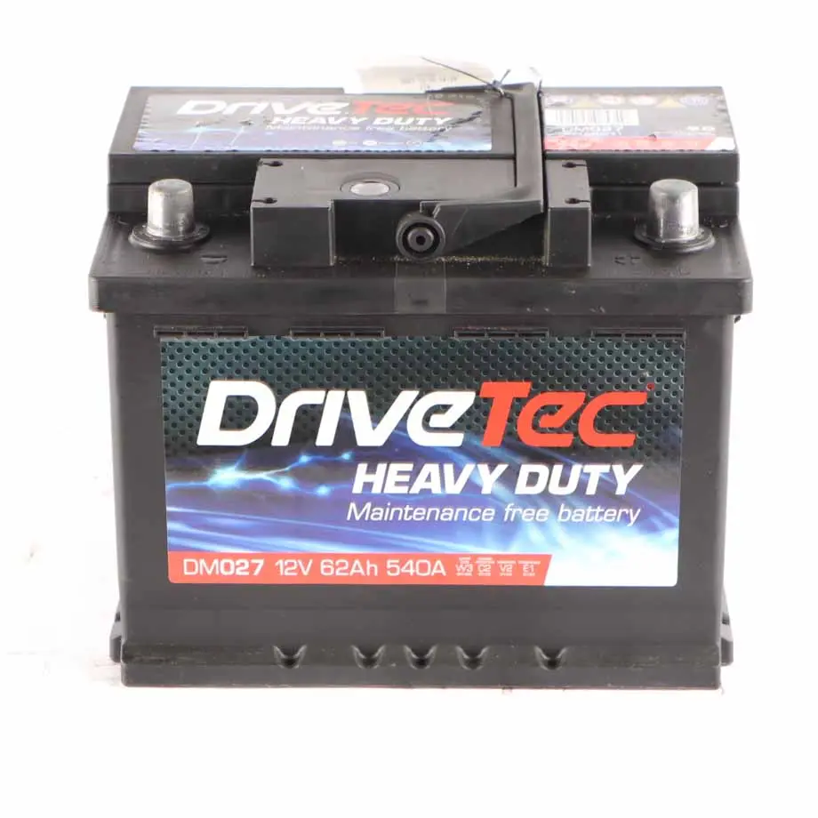 DriveTec Heavy Duty 12V Accumulator Battery 62Ah 540A DM027 to with Part number DriveTec Heavy Duty 62Ah Accumulator DriveTec Heavy Duty 12V Accumulator Battery 62Ah 540A DM027 - SKU DRIVETEC-62AH - Part number DriveTec Heavy Duty 62Ah Accumulator