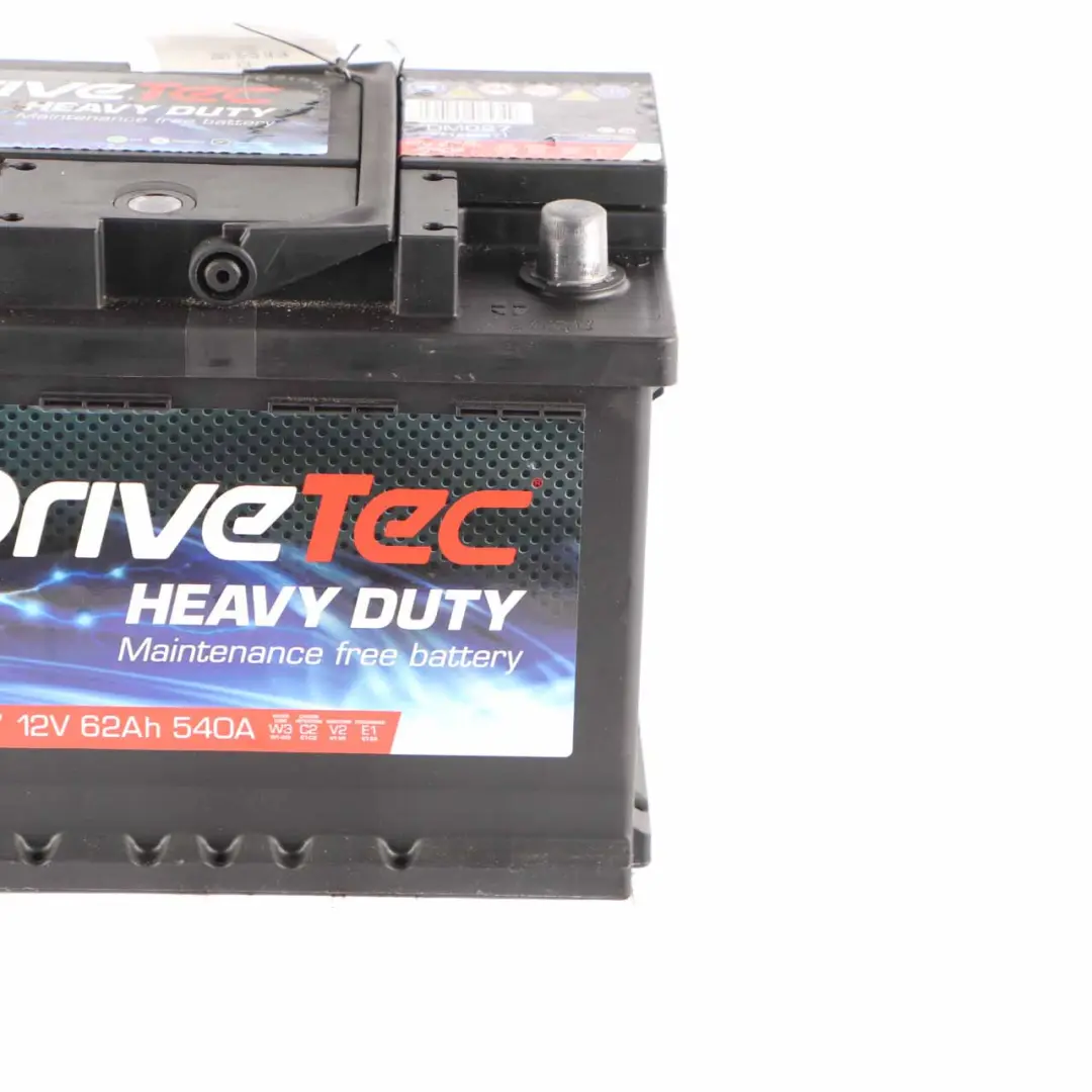 DriveTec Heavy Duty 12V Accumulator Battery 62Ah 540A DM027 to with Part number DriveTec Heavy Duty 62Ah Accumulator DriveTec Heavy Duty 12V Accumulator Battery 62Ah 540A DM027 - SKU DRIVETEC-62AH - Part number DriveTec Heavy Duty 62Ah Accumulator