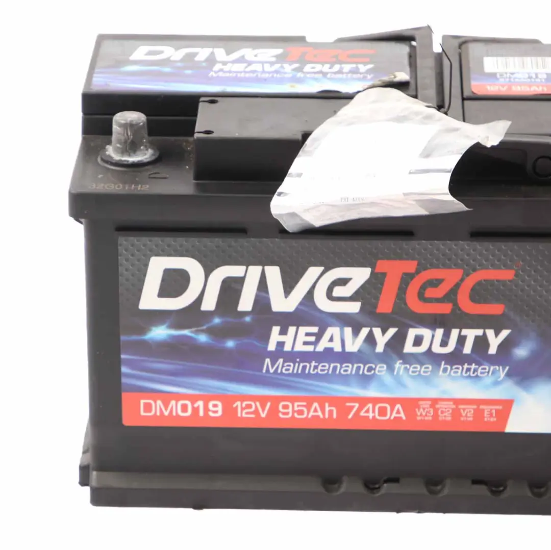 DriveTec Heavy Duty 12V Accumulator Battery 95Ah 740A DM019 to with Part number DriveTec Heavy Duty 95Ah Accumulator DriveTec Heavy Duty 12V Accumulator Battery 95Ah 740A DM019 - SKU DriveTec Heavy Duty 95Ah Accumulator - Part number DriveTec Heavy Duty 95Ah Accumulator