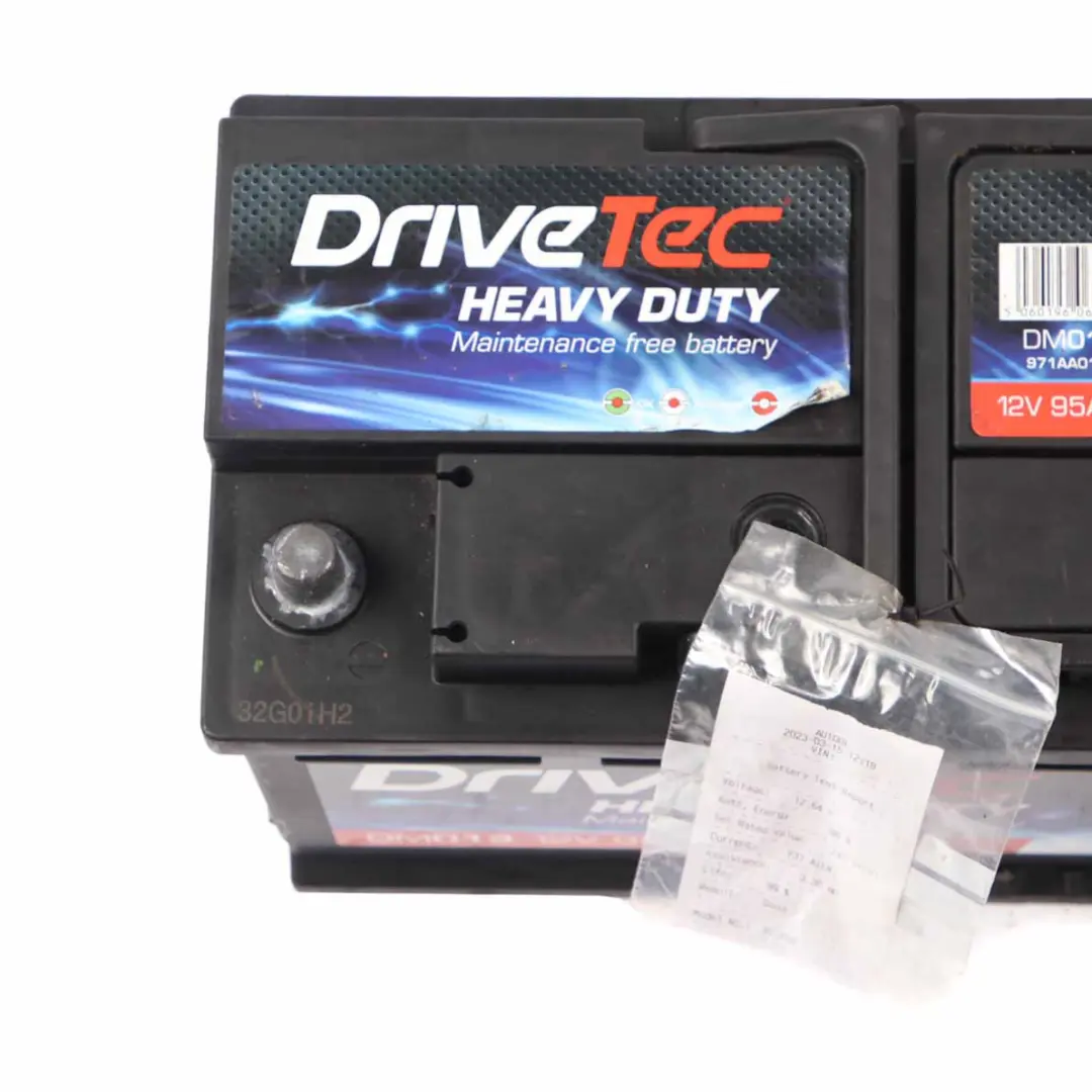 DriveTec Heavy Duty 12V Accumulator Battery 95Ah 740A DM019 to with Part number DriveTec Heavy Duty 95Ah Accumulator DriveTec Heavy Duty 12V Accumulator Battery 95Ah 740A DM019 - SKU DriveTec Heavy Duty 95Ah Accumulator - Part number DriveTec Heavy Duty 95Ah Accumulator