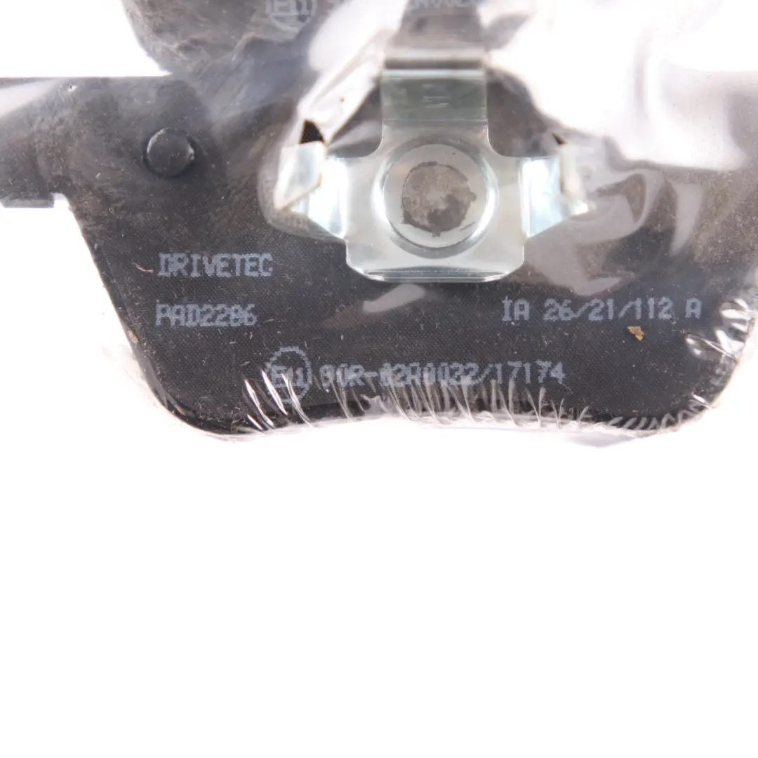 DriveTec Wheel Rear Left Right Brake Pads Set Pad 2286 to BMW F20 F22 F30 F32 with Part number DriveTec Pad 2286 BMW F20 F22 F30 F32 DriveTec Wheel Rear Left Right Brake Pads Set Pad 2286 - SKU DriveTec Pad 2286 - Part number DriveTec Pad 2286