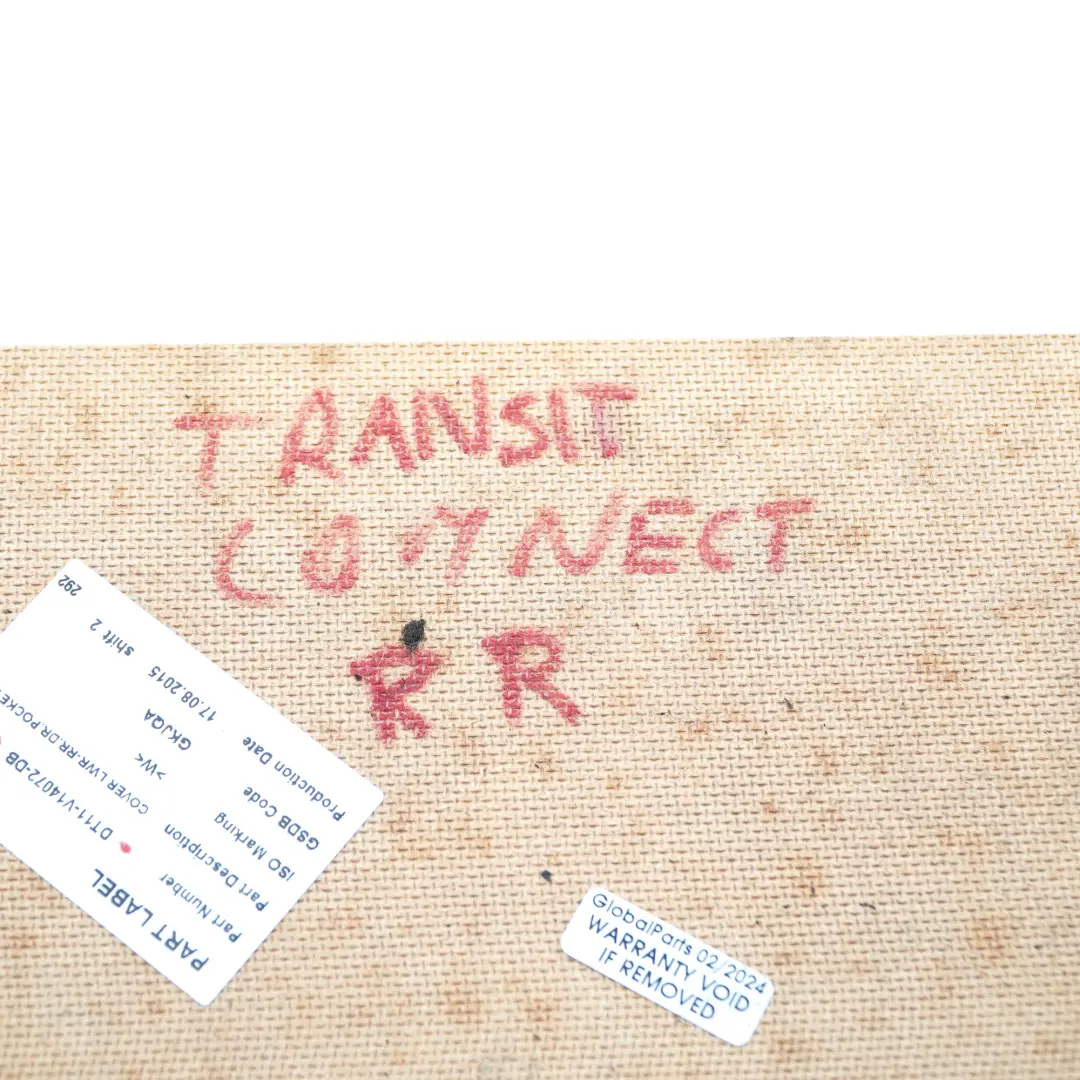 MK2 Türverkleidung Abdeckung Hinten Rechts für Ford Transit Connect mit Teilenummer DT11-V14072-DB Ford Transit Connect MK2 Türverkleidung Abdeckung Hinten Rechts - SKU DT11-V14072-DB - Teilenummer DT11-V14072-DB