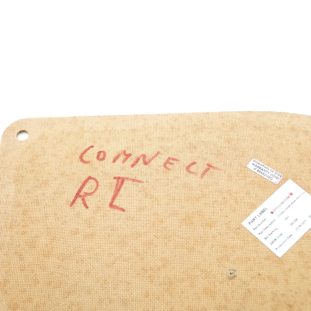 MK2 Panneau garniture porte arrière gauche pour Ford Transit Connect à propos du numéro de pièce DT11-V14073-DB Ford Transit Connect MK2 Panneau garniture porte arrière gauche - SKU DT11-V14073-DB - Numéro de pièce DT11-V14073-DB