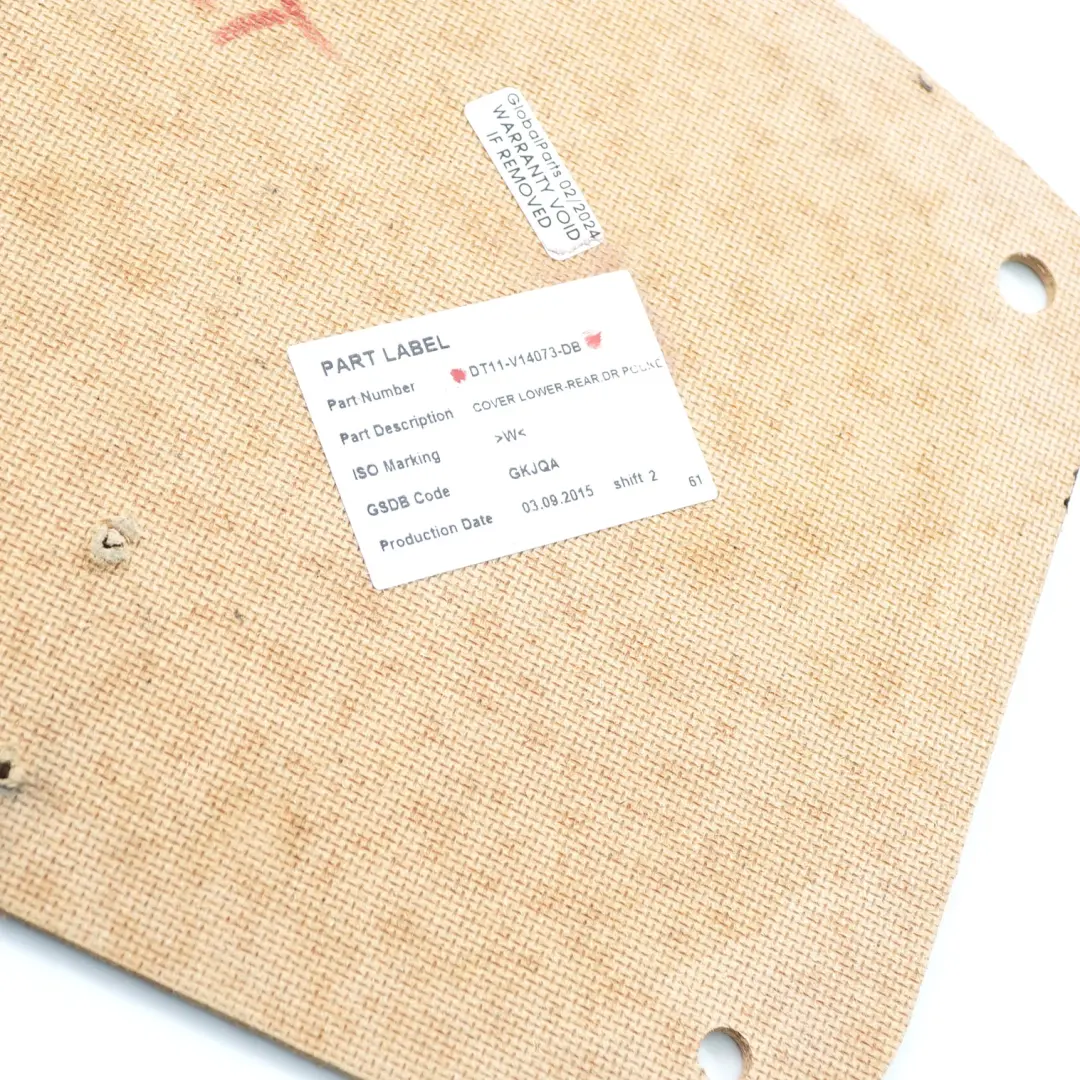 Coperchio pannello della porta posteriore sinistro per Ford Connect con numero di parte DT11-V14073-DB Ford Connect Coperchio pannello della porta posteriore sinistro - SKU DT11-V14073-DB - Numero di parte DT11-V14073-DB