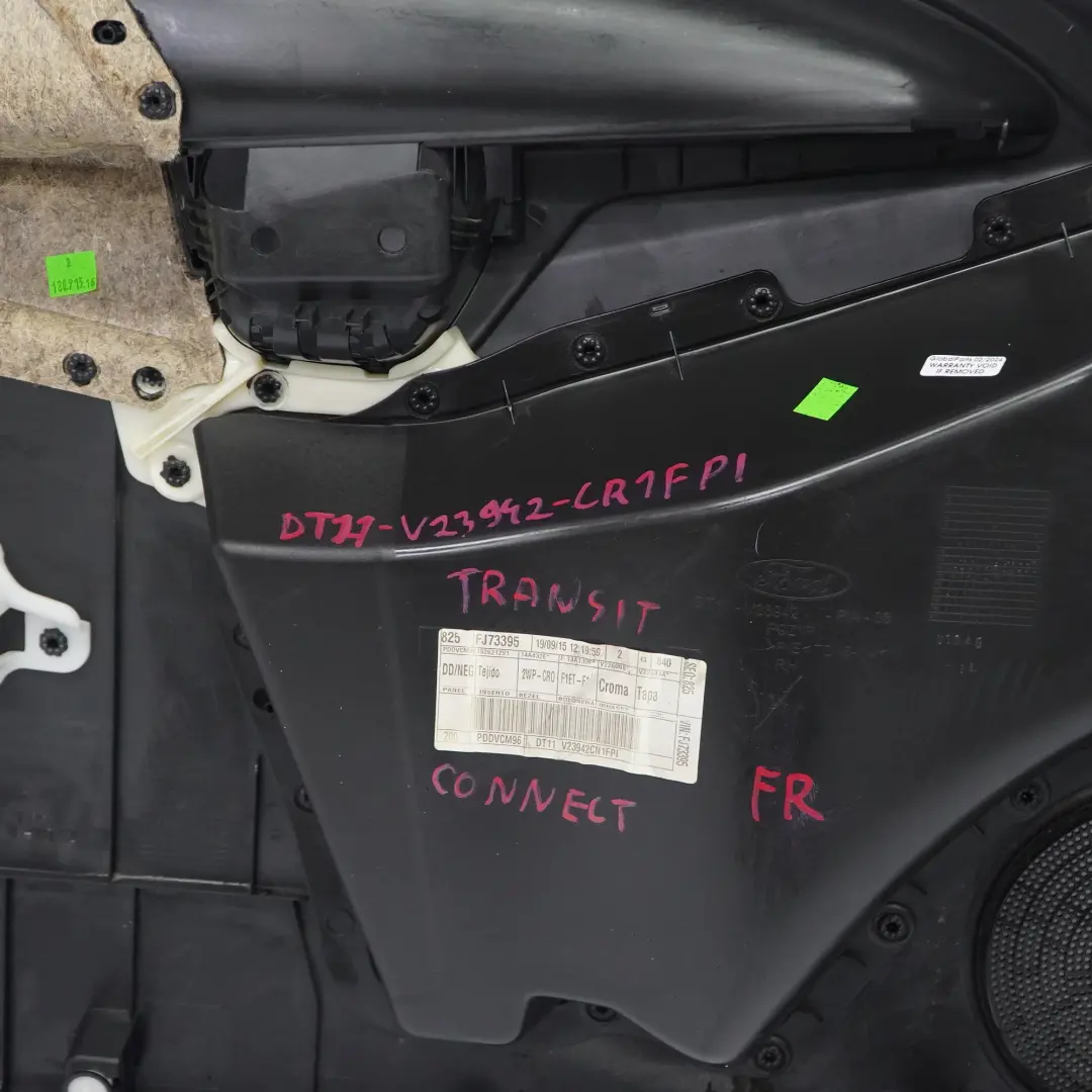 Ford Transit Connect Scheda Porta Anteriore Destra Pannello Porta Nero - SKU DT11-V23942-CR1FPI - Numero di parte DT11-V23942-CR1FPI