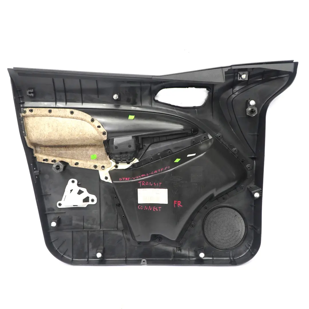Ford Transit Connect Door Card Front Right O/S Door Trim Panel Covering Black - SKU DT11-V23942-CR1FPI - Part number DT11-V23942-CR1FPI