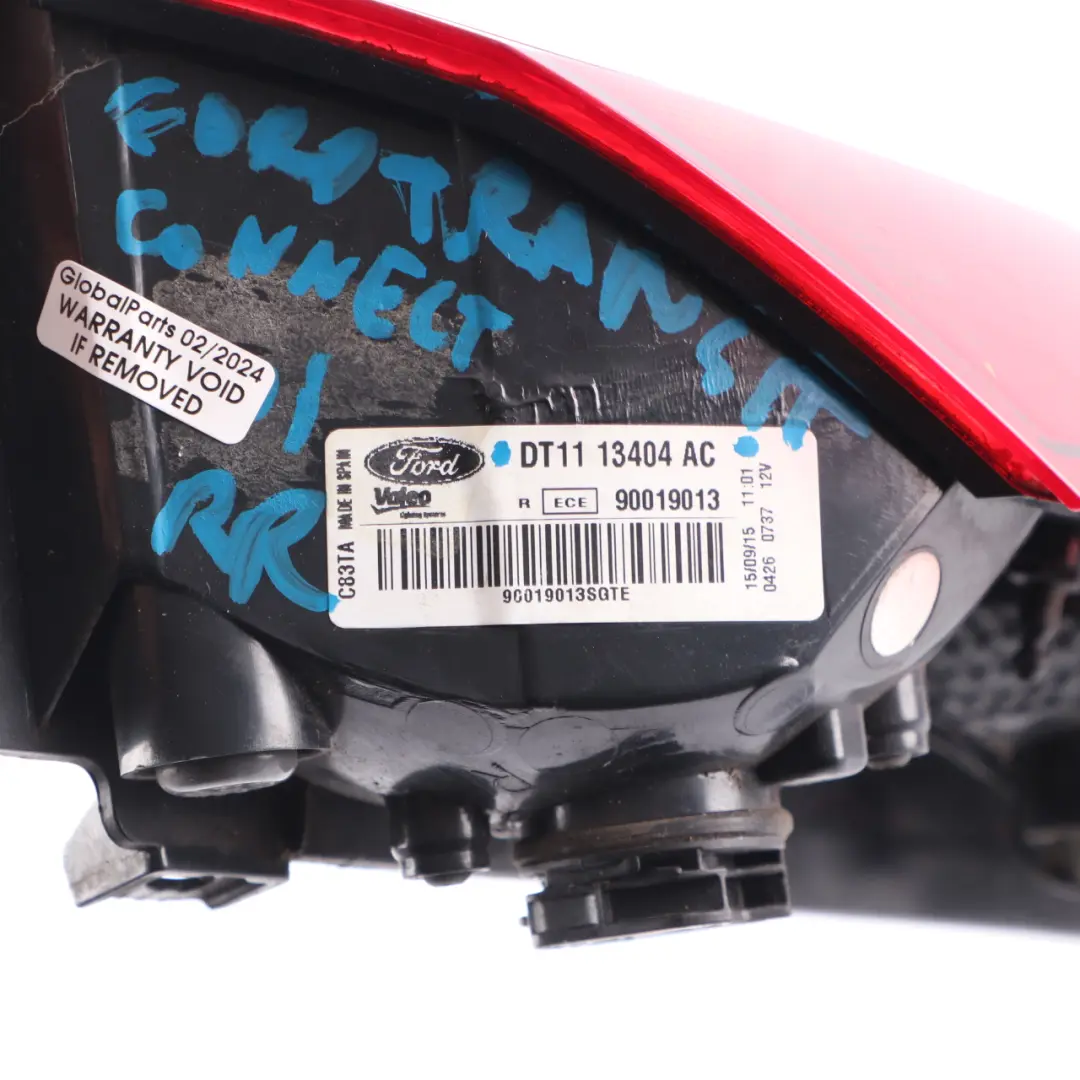 Tail Light Rear Right O/S Lamp Side Panel to Ford Transit Connect with Part number DT1113404AC Ford Transit Connect Tail Light Rear Right O/S Lamp Side Panel - SKU DT1113404AC - Part number DT1113404AC