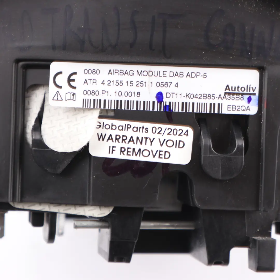 Steering Wheel Air Module Driver's Side to Ford Transit Connect with Part number DT11K042B85AA35B8 Ford Transit Connect Steering Wheel Air Module Driver's Side - SKU DT11K042B85AA35B8 - Part number DT11K042B85AA35B8