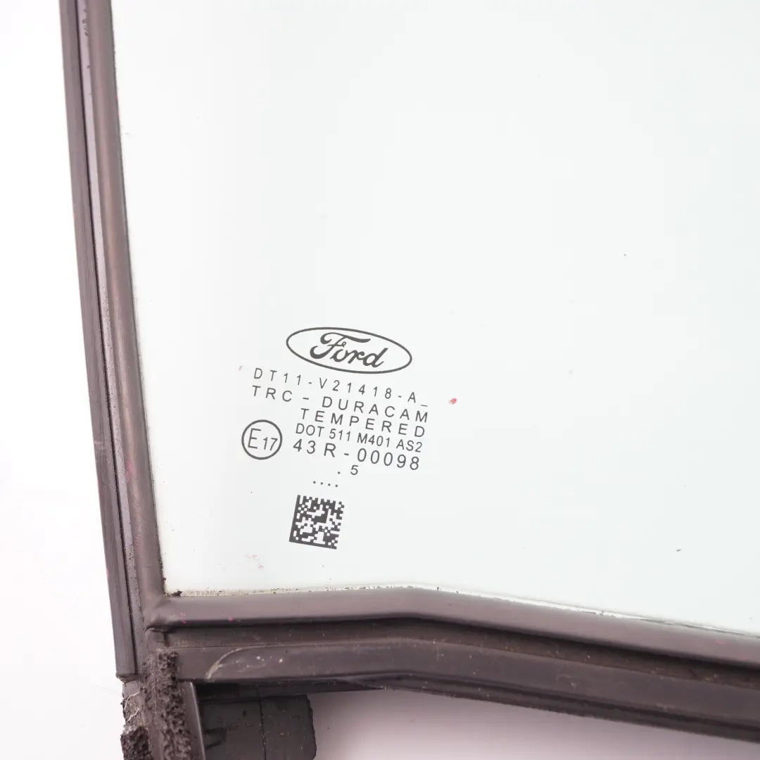 Front Door Window Quarter Glass Right O/S AS2 to Ford Transit Connect with Part number DT11V21418A Ford Transit Connect Front Door Window Quarter Glass Right O/S AS2 - SKU DT11V21418A - Part number DT11V21418A