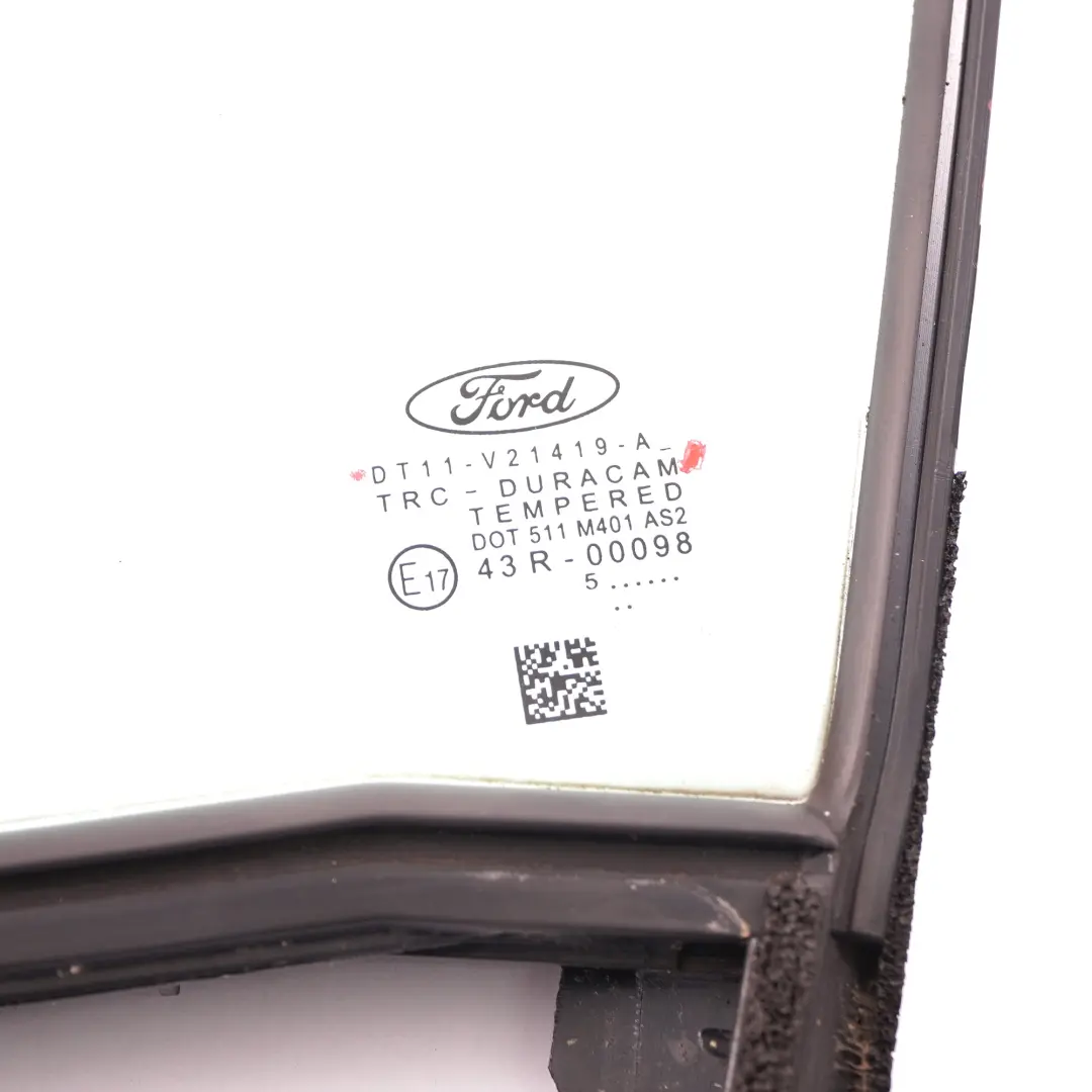 Ford Transit Connect Front Door Window Quarter Glass Left N/S AS2 - SKU DT11V21419A - Part number DT11V21419A