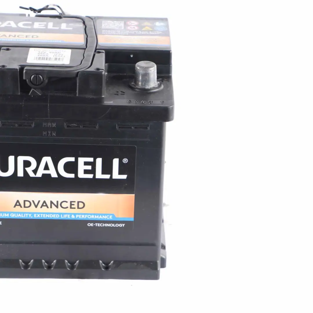 DURACELL Advanced Accumulator Battery 50Ah 450A 12V to with Part number Duracell 50Ah Accumulator DURACELL Advanced Accumulator Battery 50Ah 450A 12V - SKU Duracell 50Ah Accumulator - Part number Duracell 50Ah Accumulator