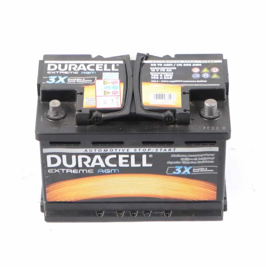 DURACELL Extreme AGM Accumulator Battery 70Ah 720A 12V to with Part number Duracell 70Ah Accumulator DURACELL Extreme AGM Accumulator Battery 70Ah 720A 12V - SKU Duracell 70Ah Accumulator - Part number Duracell 70Ah Accumulator