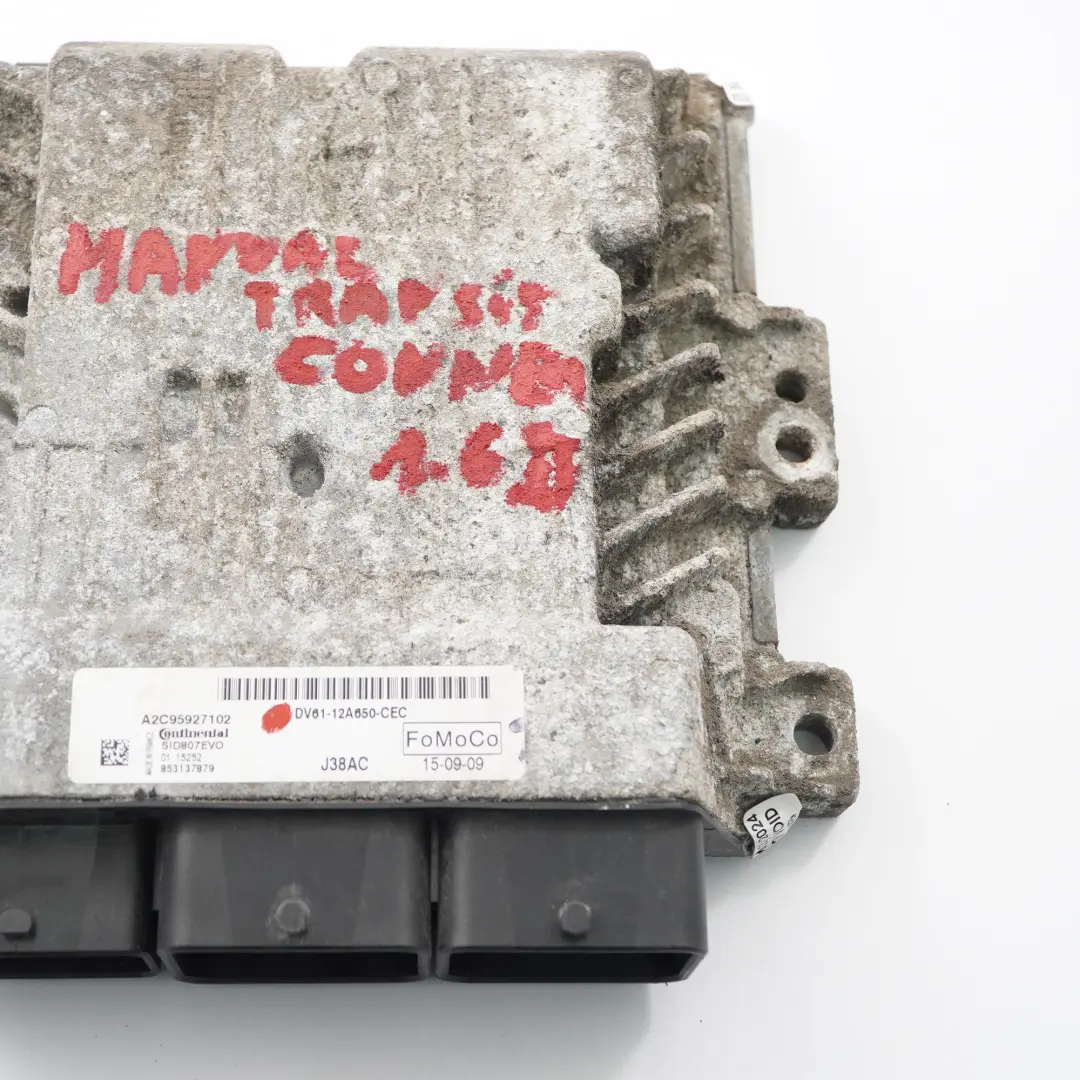 Ford Transit Connect 1.6 TDCI Motor steuerung ECU Modul Handbuch - SKU DV6112A650CEC - Teilenummer DV6112A650CEC