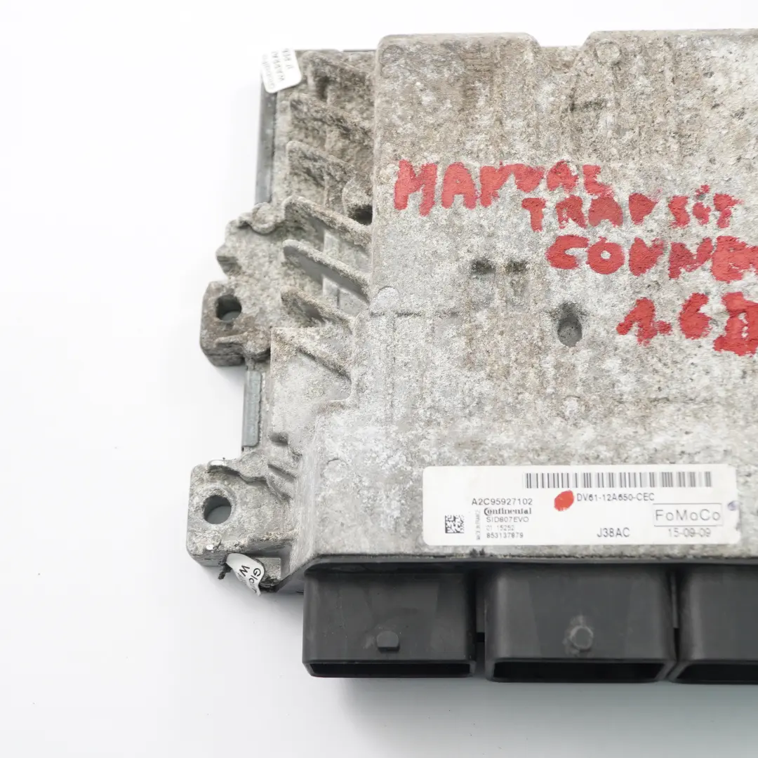 Ford Transit Connect 1.6 TDCI Engine Control ECU Module Manual - SKU DV6112A650CEC - Part number DV6112A650CEC