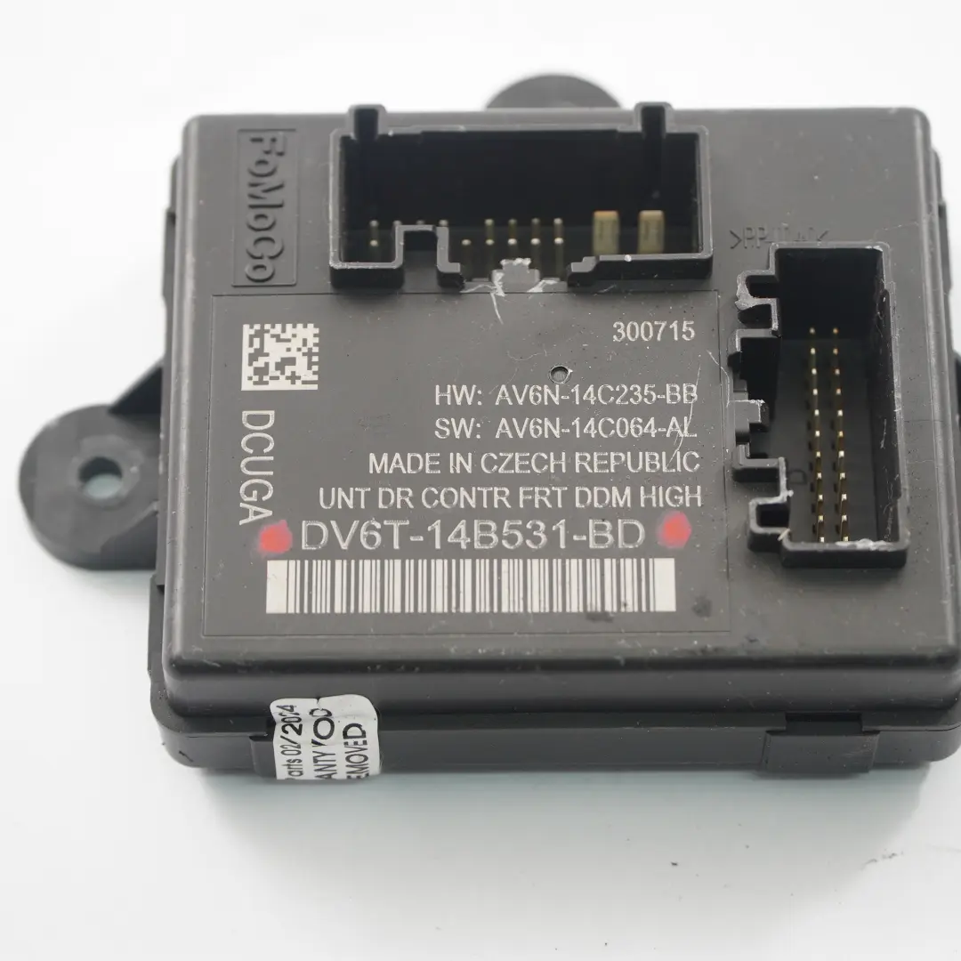 Modulo porta Ford Transit Connect anteriore destro Unità ECU per con numero di parte DV6T14B531BD Modulo porta Ford Transit Connect anteriore destro Unità ECU - SKU DV6T14B531BD - Numero di parte DV6T14B531BD