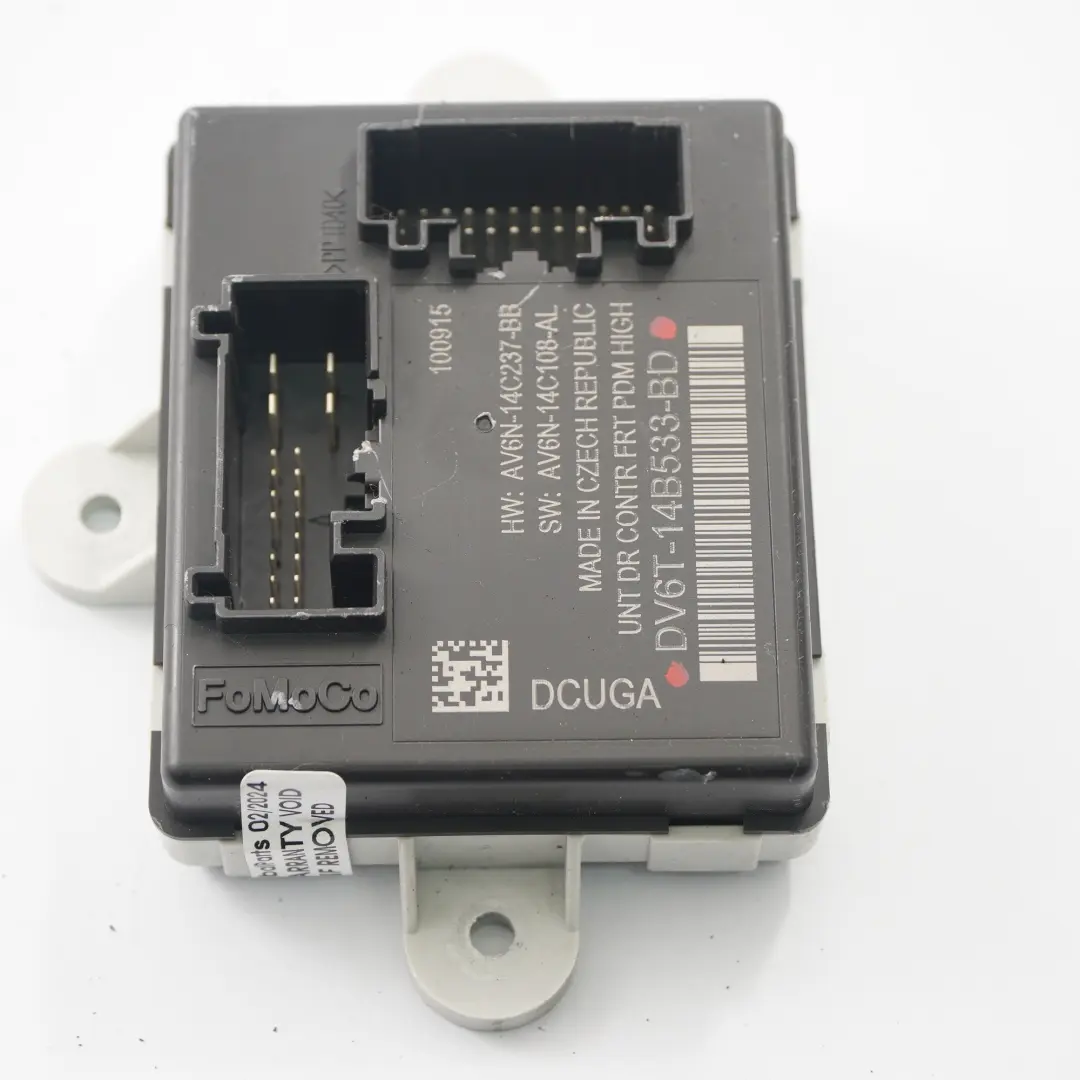 Ford Transit Connect Tür modul vorne links Steuergerät ECU - SKU DV6T14B533BD - Teilenummer DV6T14B533BD