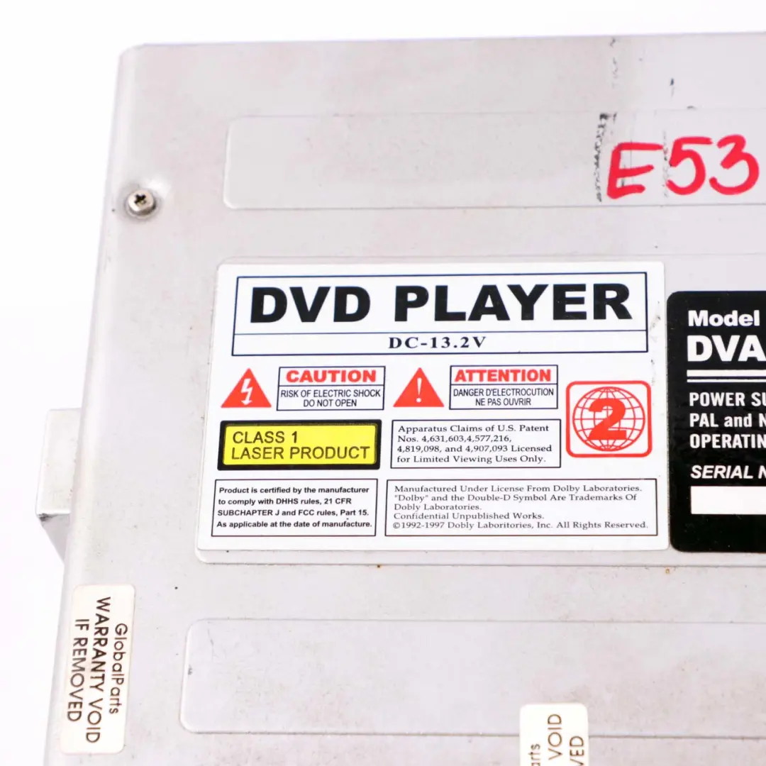 Genuine Volvo XC90 10-Disc CD DVD MP3 Changer Multi-Player  - SKU DVA-3210 - Part number DVA-3210