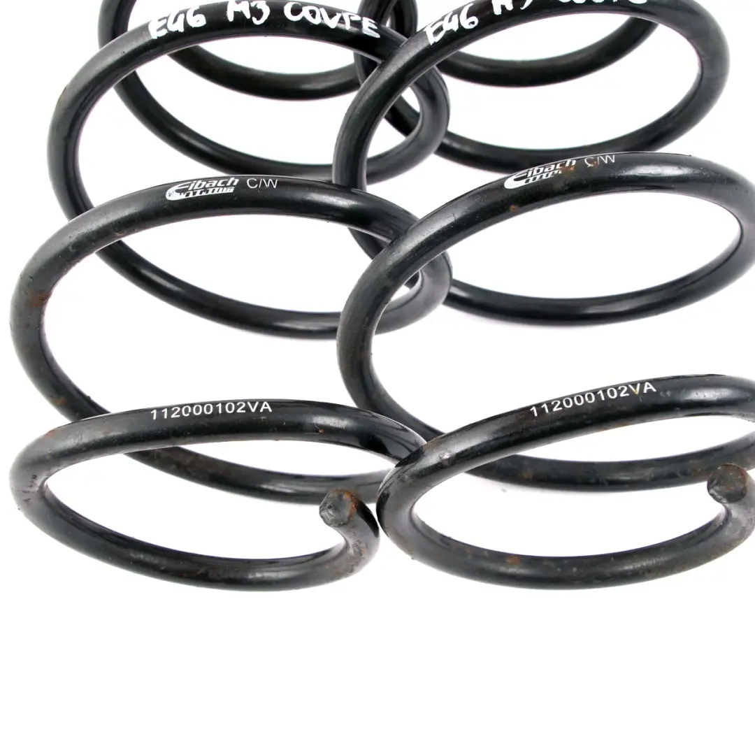 Coil Spring Set Front Rear Left Right N/O/S Eibach to BMW E46 M3 Coupe with Part number E46 M3 Coil Spring Set BMW E46 M3 Coupe Coil Spring Set Front Rear Left Right N/O/S Eibach - SKU E46 M3 Coil Spring Set - Part number E46 M3 Coil Spring Set