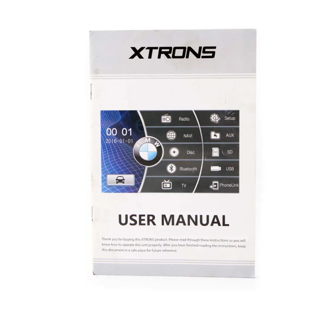 BMW X5 Car Multimedia Navigation System Screen GPS Android 2-DIN - SKU E53 Xtrons - Part number E53 Xtrons