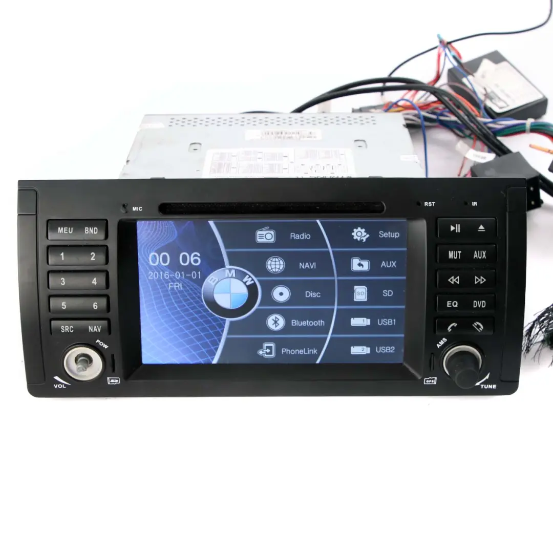 BMW X5 Car Multimedia Navigation System Screen GPS Android 2-DIN - SKU E53 Xtrons - Part number E53 Xtrons