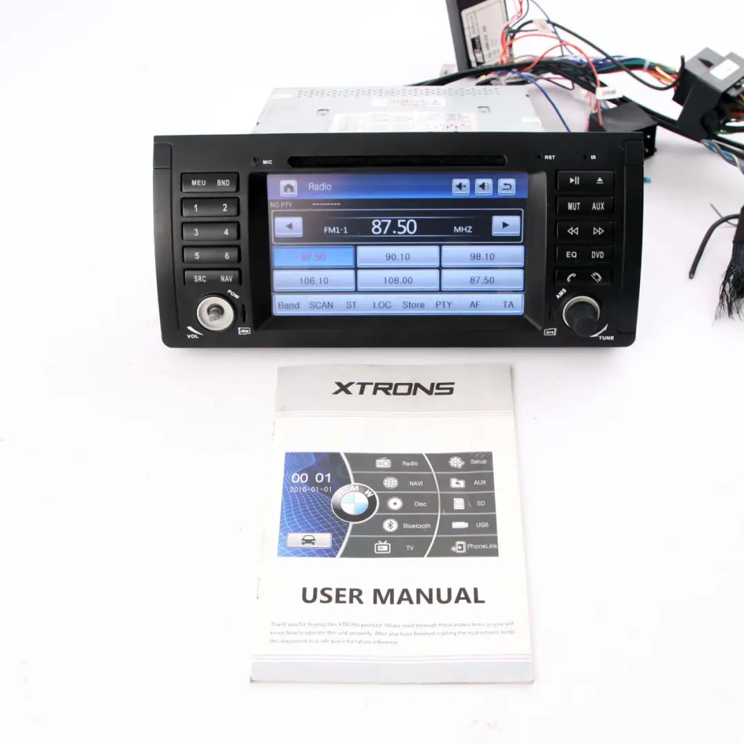 BMW X5 Car Multimedia Navigation System Screen GPS Android 2-DIN - SKU E53 Xtrons - Part number E53 Xtrons