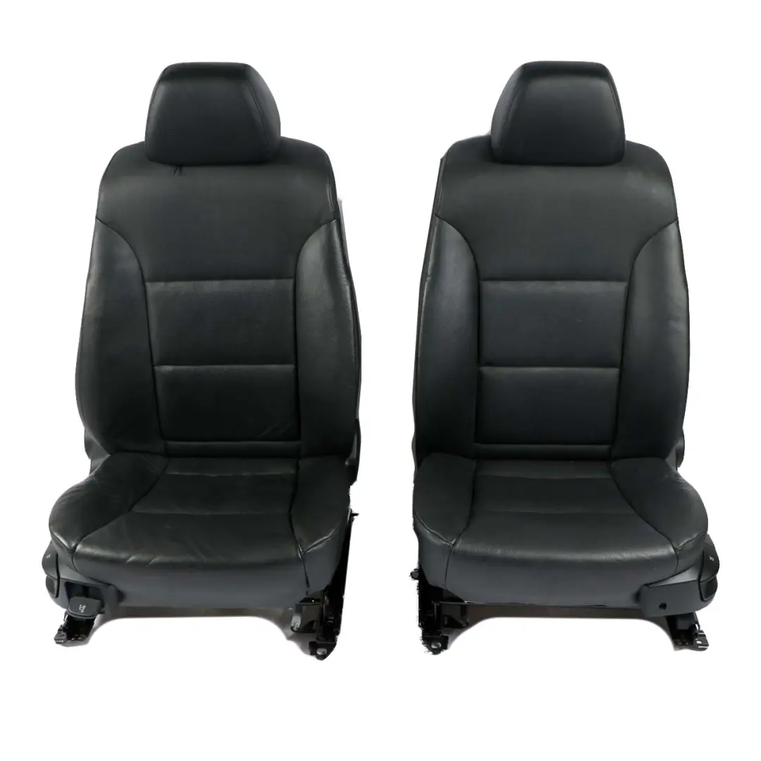 BMW 5 Series E60 Saloon Black Leather Interior Seats Seat With Door Cards - SKU E60 Black Leather Seats-1 - Part number 7113103
