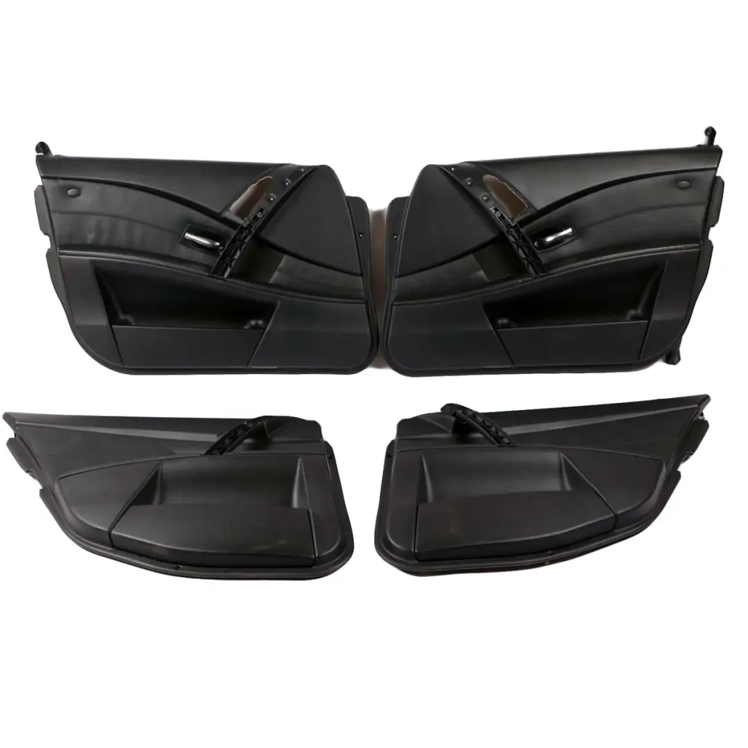 BMW 5 Series E60 Saloon Black Leather Interior Seats Seat With Door Cards - SKU E60 Black Leather Seats-1 - Part number 7113103