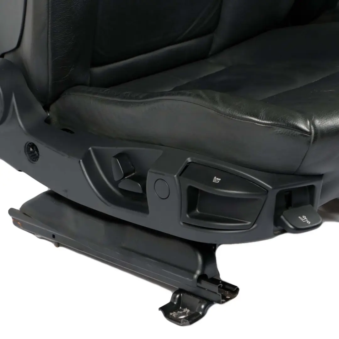 BMW 5 Series E60 Saloon Black Leather Interior Seats Seat With Door Cards - SKU E60 Black Leather Seats-1 - Part number 7113103
