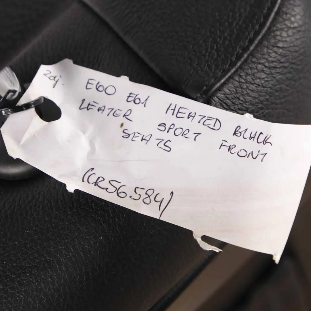 Leather Seats BMW E60 Sport Black Dakota Interior Front Driver Passenger to with Part number E60 E61 Heated Black Leather Front Seats Leather Seats BMW E60 Sport Black Dakota Interior Front Driver Passenger - SKU E60 E61 Heated Black Leather Front Seats - Part number E60 E61 Heated Black Leather Front Seats