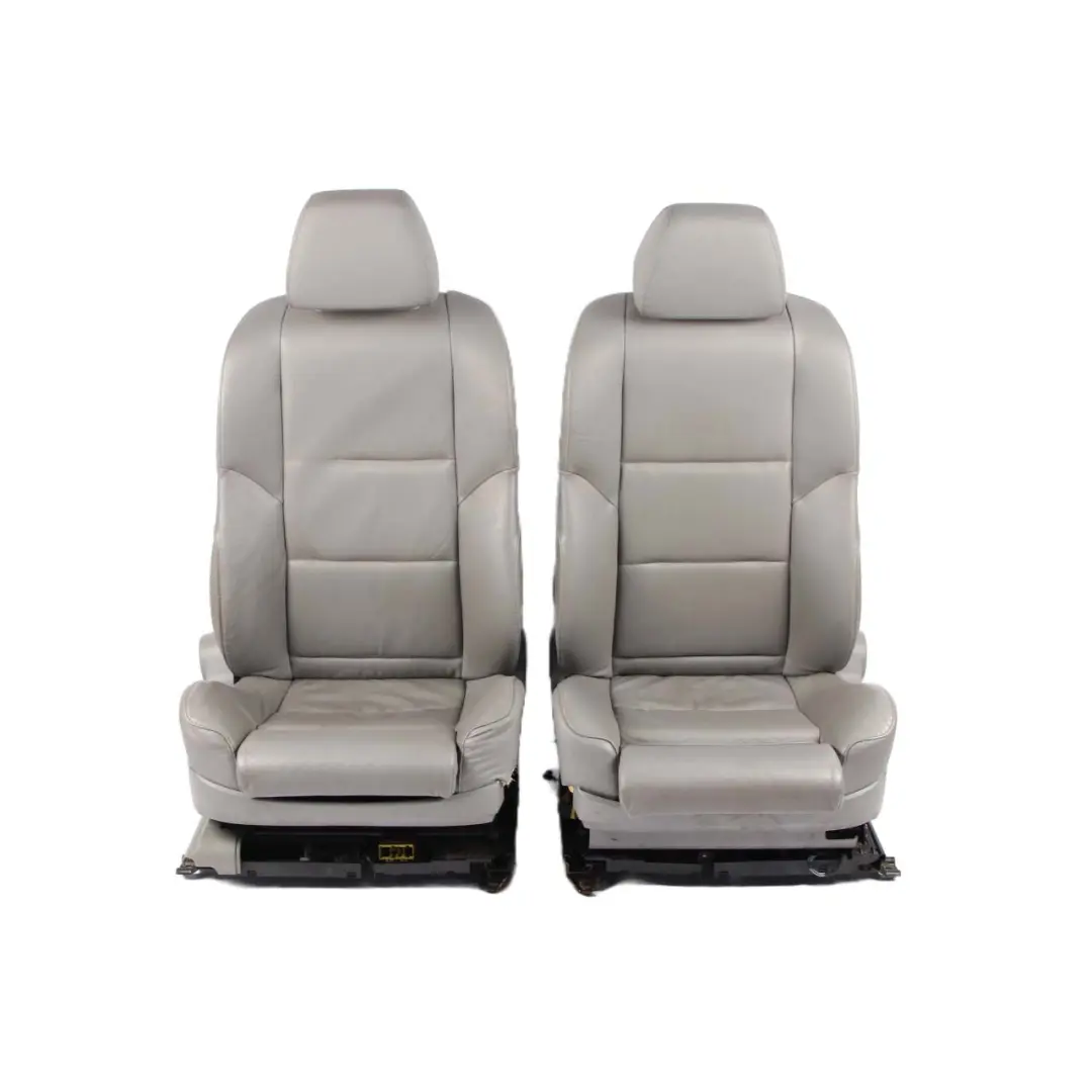 Seats Grey Leather Seat Front Rear Interior Set Electric Memory to BMW E60 M Sport with Part number 7076665 BMW E60 M Sport Seats Grey Leather Seat Front Rear Interior Set Electric Memory - SKU E60 Grey Leather Sport Seats Set (LCAD) - Part number 7076665