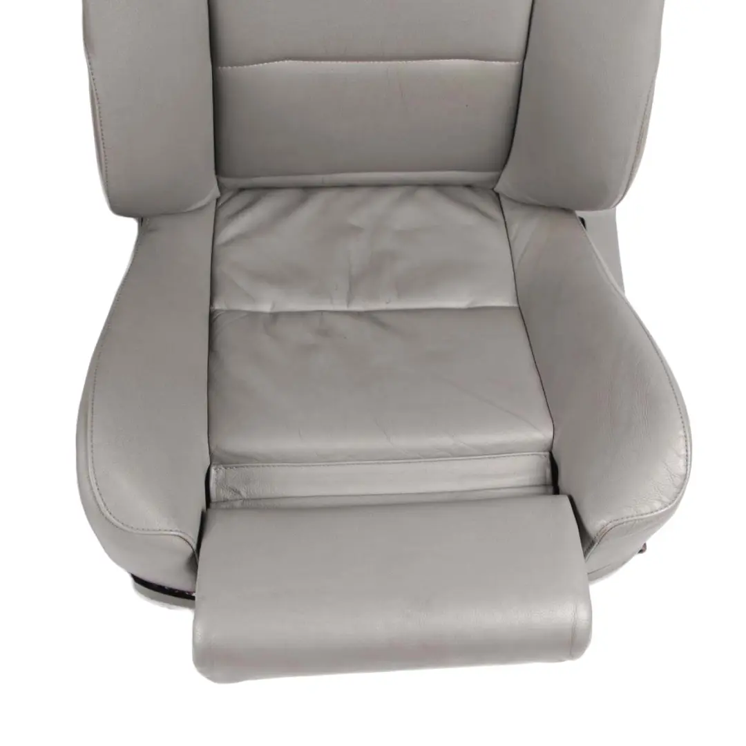 Seats Grey Leather Seat Front Rear Interior Set Electric Memory to BMW E60 M Sport with Part number 7076665 BMW E60 M Sport Seats Grey Leather Seat Front Rear Interior Set Electric Memory - SKU E60 Grey Leather Sport Seats Set (LCAD) - Part number 7076665