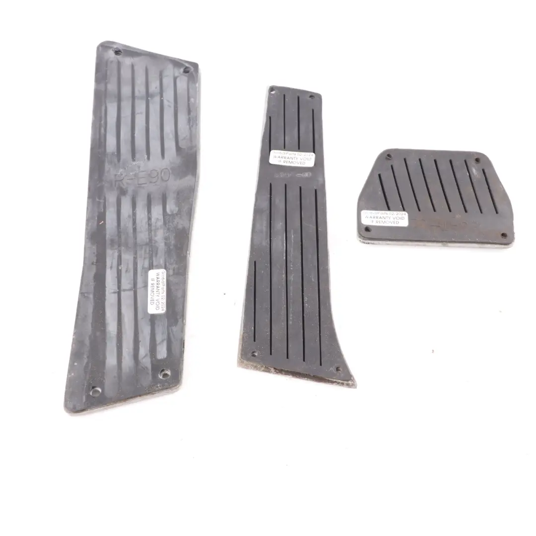Aluminium Pedal Cover Set Automatic Transmission to BMW E87 E90 E60 M Performance with Part number E60 Pedal Cover Set BMW E87 E90 E60 M Performance Aluminium Pedal Cover Set Automatic Transmission - SKU E60 Pedal Cover Set-1 - Part number E60 Pedal Cover Set