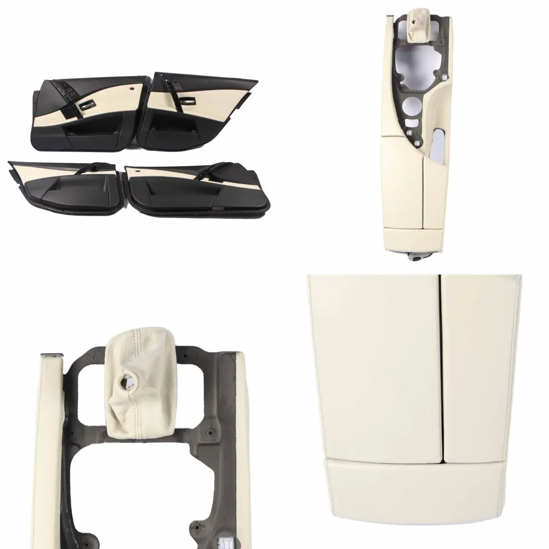  Leather Seats BMW E60 Sport Merino Individual Platinium Interior Front Rear Seat - SKU E60 Set Individual Merino - Part number E60 Set Individual Merino