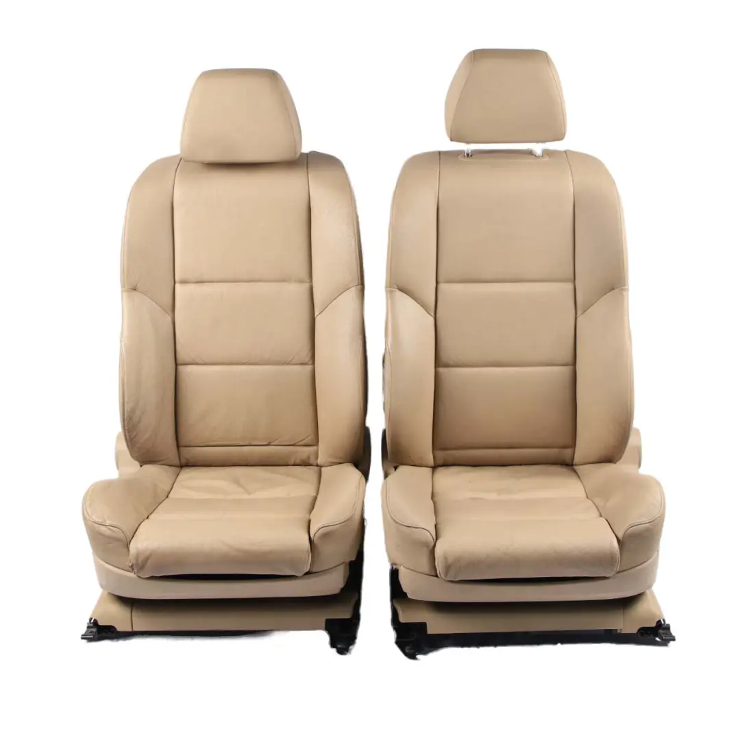 Seats BMW E60 Saloon Beige Leather Interior Set Front Rear Seat Memory to Sport with Part number 7076449 Sport Seats BMW E60 Saloon Beige Leather Interior Set Front Rear Seat Memory - SKU E60 Sport Beige Leather (LCBA) - Part number 7076449