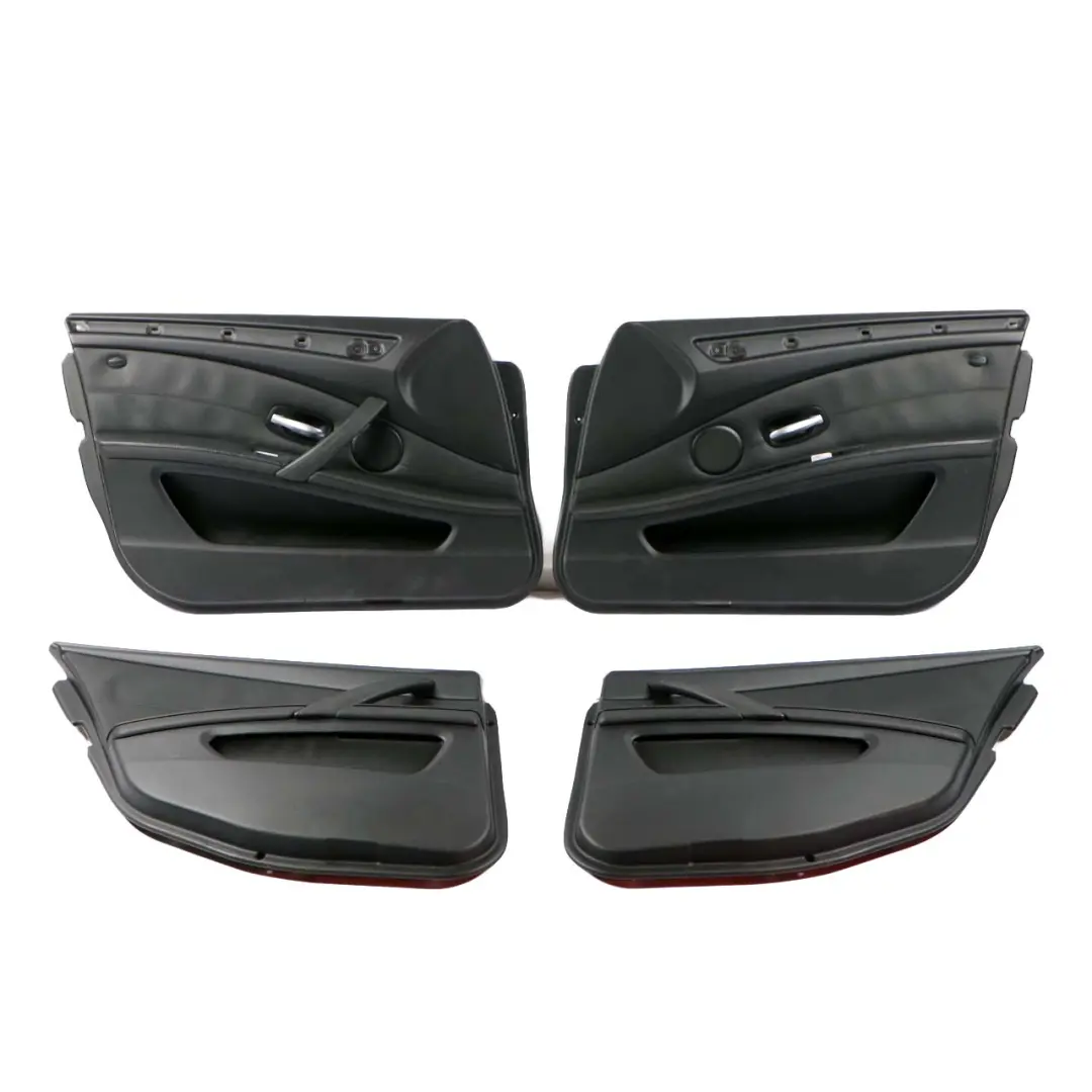 BMW E61 LCI Touring Heated Set Black Leather Interior Seats Seat with Door Cards - SKU E61 LCI Set Seats Black Leather-1 - Part number 7113103