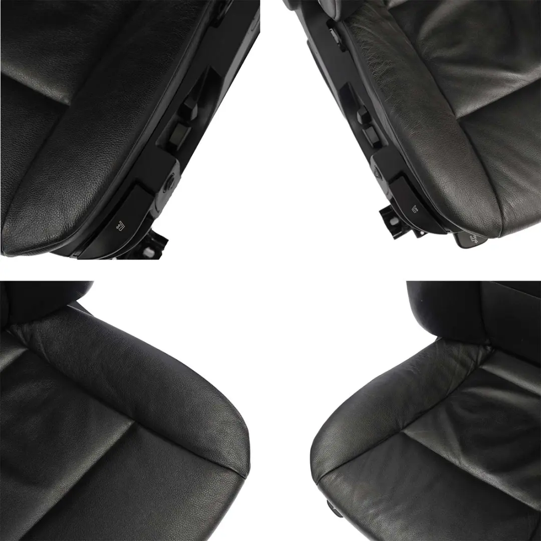 BMW 5 er LCI Touring Black Schwarz Leder Innensitze Sitze Vorne Hinten Sitz - SKU E61 Seats Black Leather - Teilenummer E61