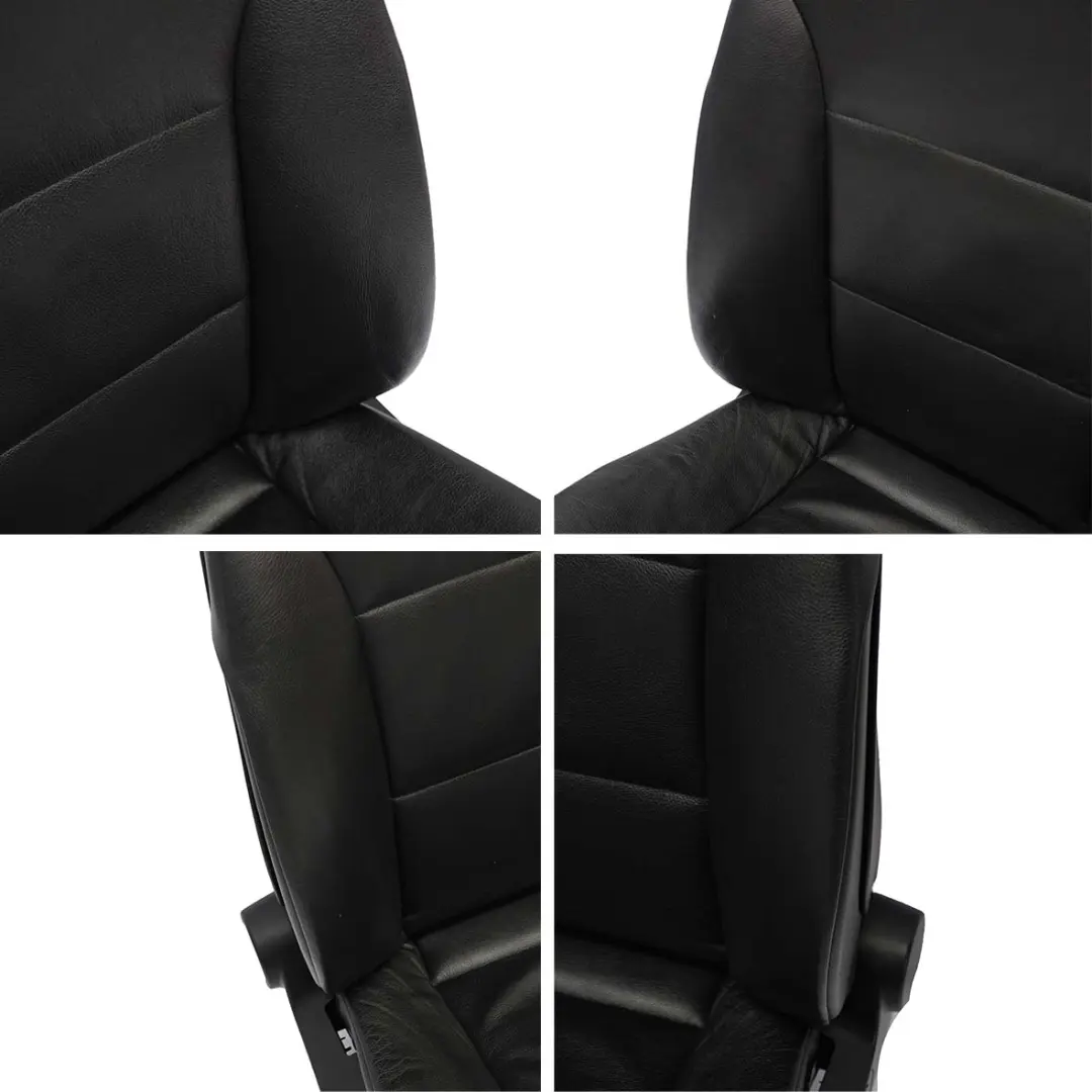 Leather Interior Seats Seat with Airbag and Door Cards BMW LCI Touring Black - SKU E61 Seats Black Leather - Part number E61