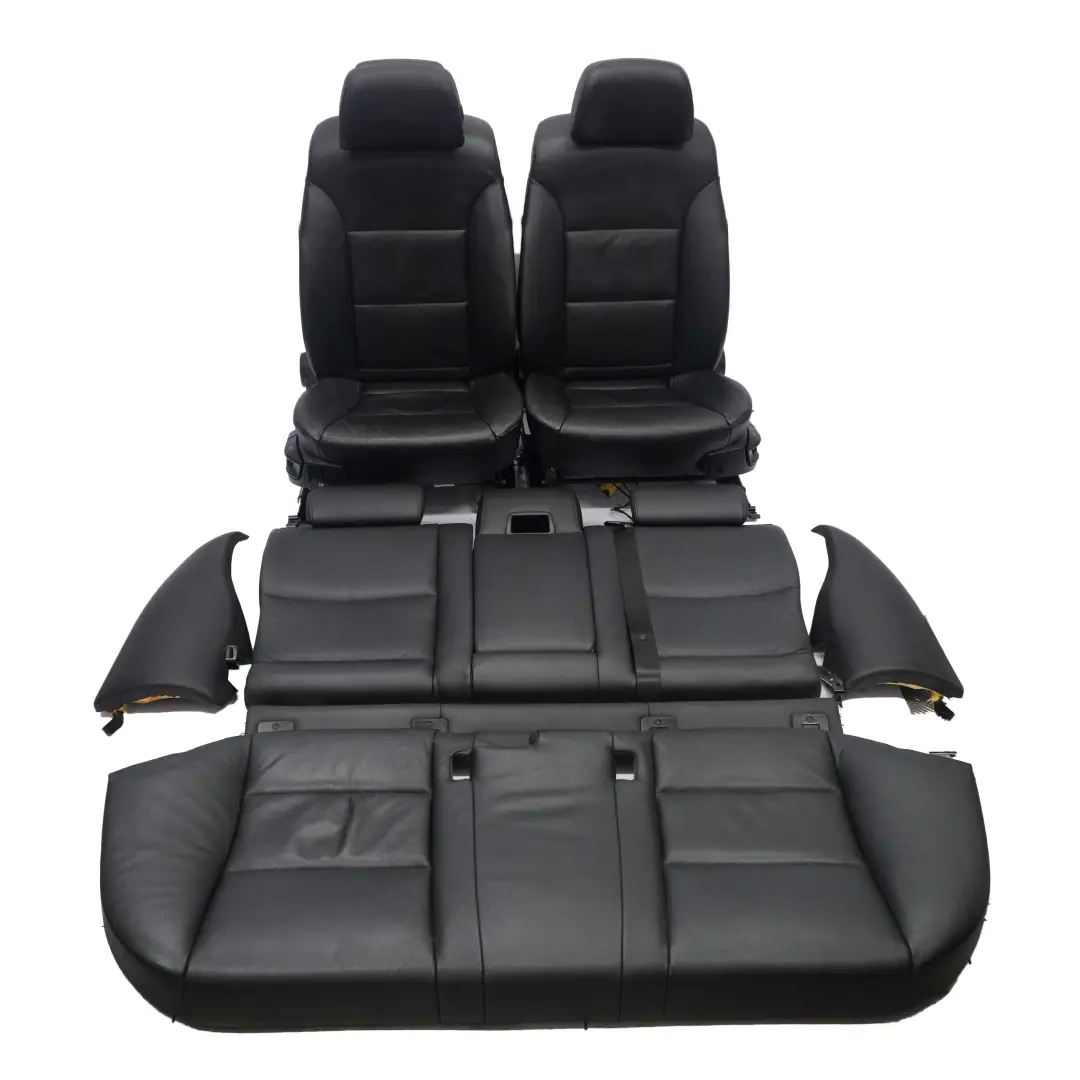 Leather Interior Seats Seat with Airbag and Door Cards BMW LCI Touring Black - SKU E61 Seats Black Leather - Part number E61