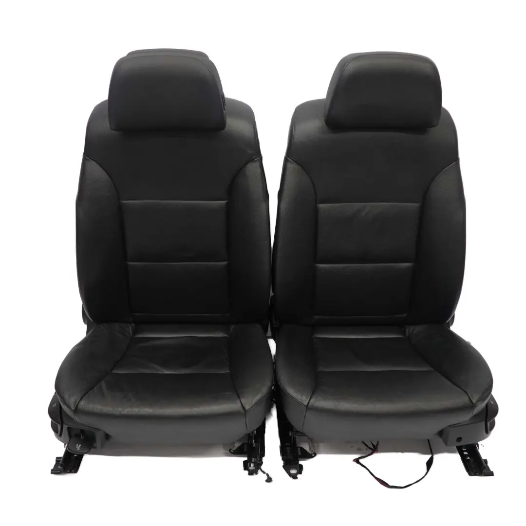 Leather Interior Seats Seat with Airbag and Door Cards BMW LCI Touring Black - SKU E61 Seats Black Leather - Part number E61