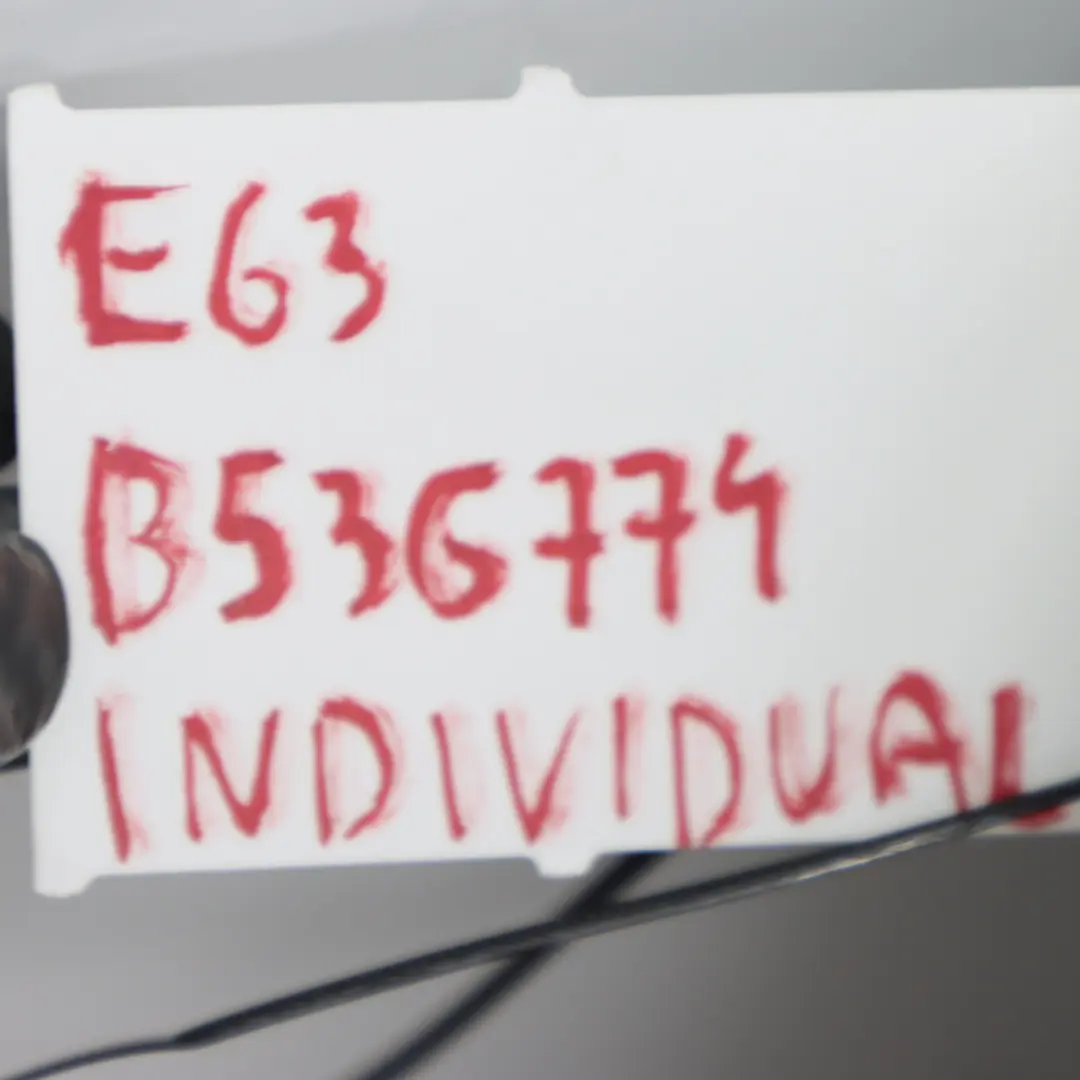 Rivestimento dello schienale posteriore in pelle Individuale Platinum per BMW E63 con numero di parte 9137385 BMW E63 Rivestimento dello schienale posteriore in pelle Individuale Platinum - SKU E63 Backrest Individual - Numero di parte 9137385