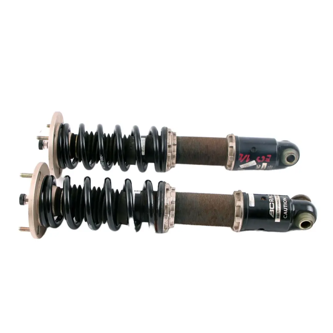 Left Right Adjustable Spring Shock Absorber Coilover Set to BMW Rear with Part number 62 200 206 BMW Rear Left Right Adjustable Spring Shock Absorber Coilover Set - SKU E63 BC Racing - Part number 62 200 206