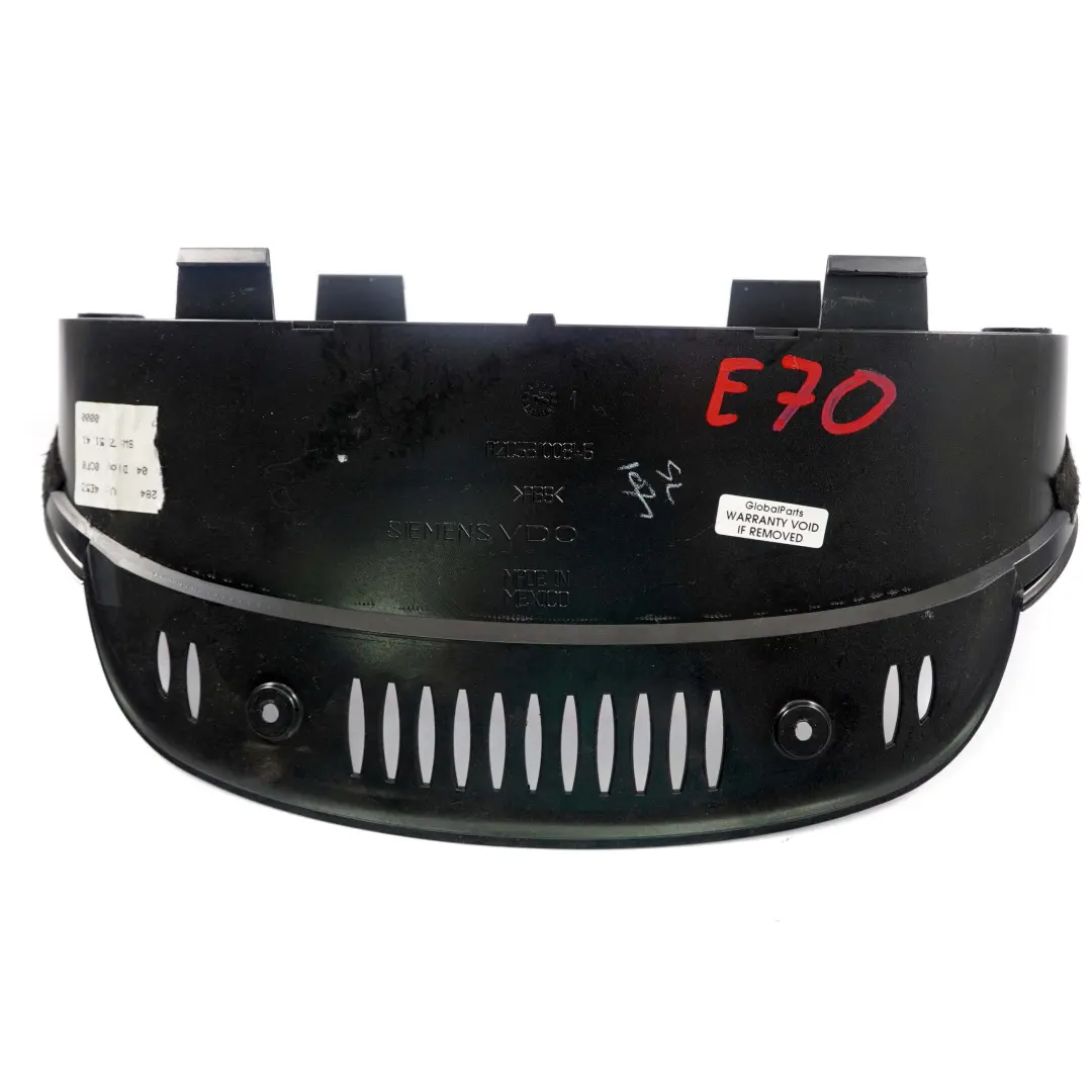 Instrument Cluster Speedo Clocks Glass Cover Trim Panel to BMW X5 E70 with Part number E70 Speedo Glass BMW X5 E70 Instrument Cluster Speedo Clocks Glass Cover Trim Panel - SKU E70-Speedo-Glass - Part number E70 Speedo Glass