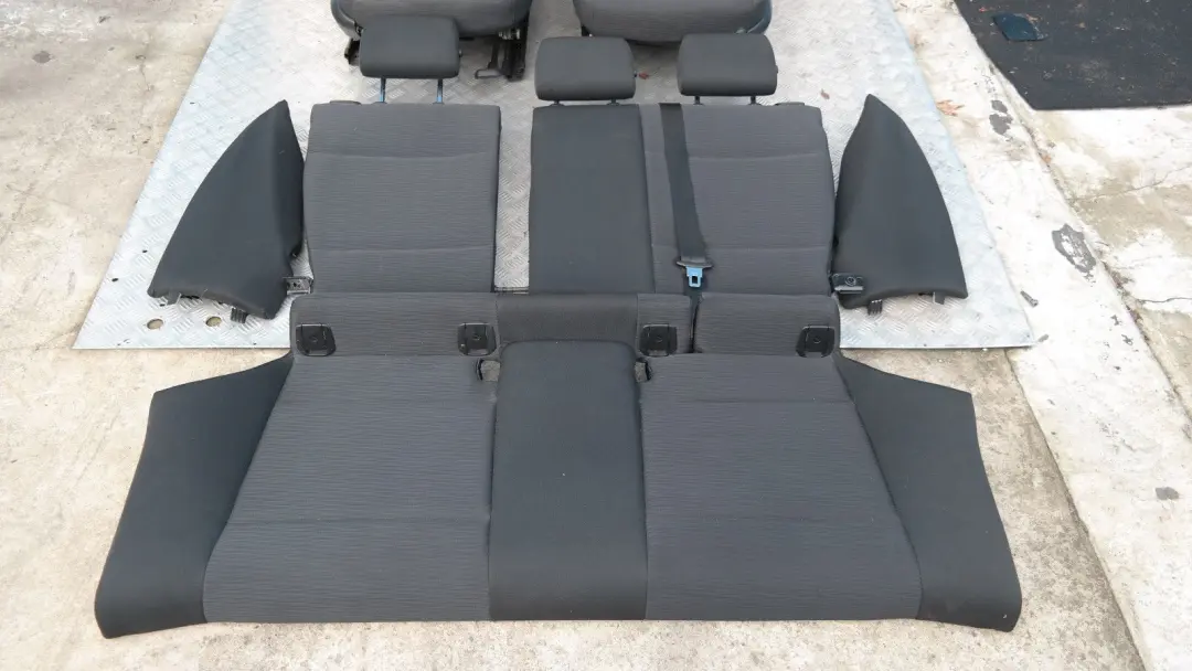 BMW 1 SERIES Cloth Interior Seats with Airbag and Door Cards Anthrazit Black - SKU E81 Anthrazit Black Cloth Seats - Part number E81