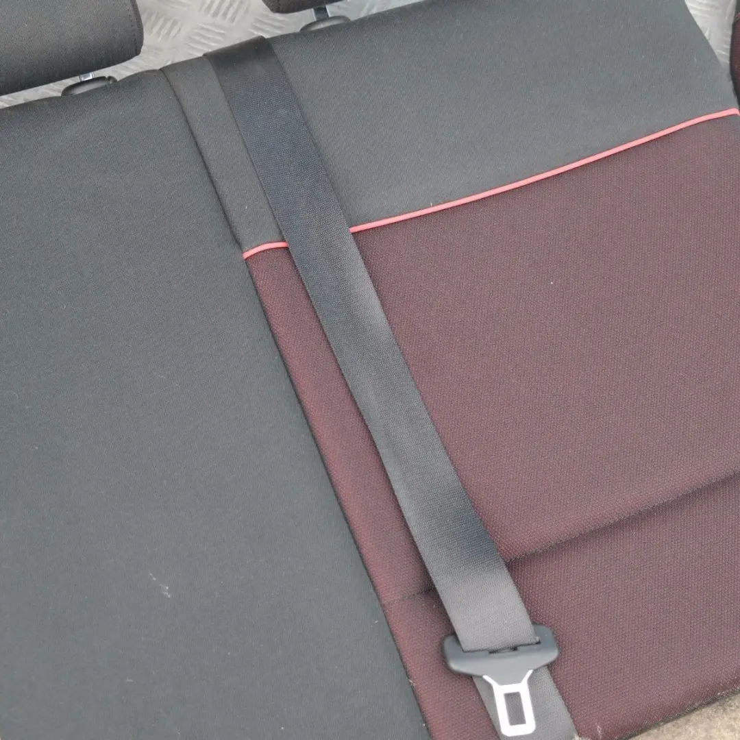 BMW 1 SERIES Cloth Interior Seats with Airbag and Door Cards Cranberry Red - SKU E81 Cranberry Red Cloth Seats - Part number E81