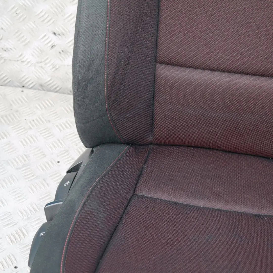 BMW 1 SERIES Cloth Interior Seats with Airbag and Door Cards Cranberry Red - SKU E81 Cranberry Red Cloth Seats - Part number E81